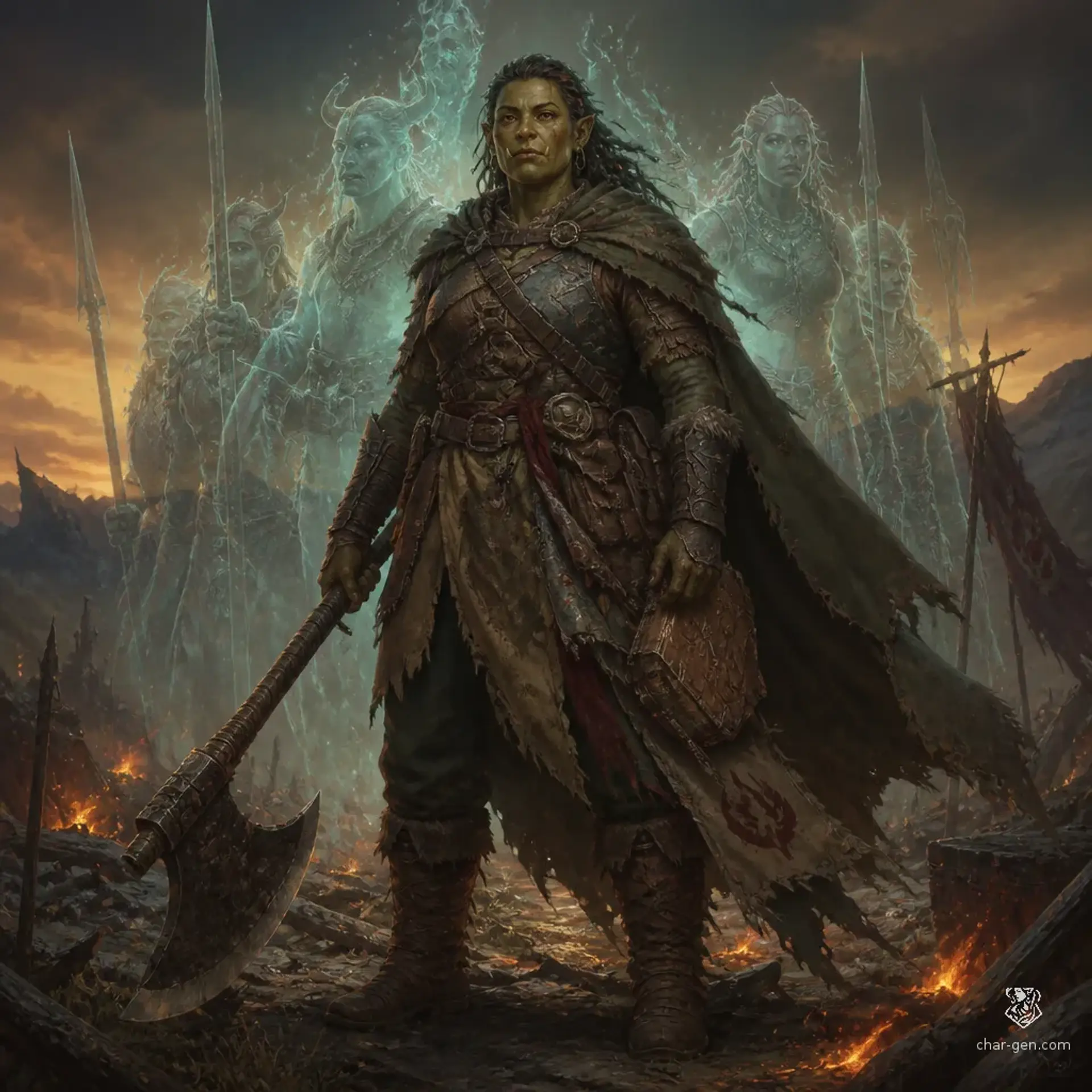 Sheshar Haddad - AI-generated fantasy Character