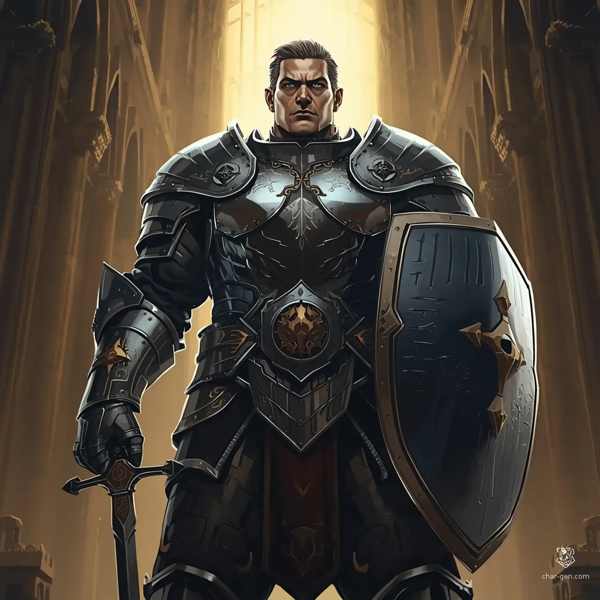 Darius Ostenwaller - AI-generated fantasy Character