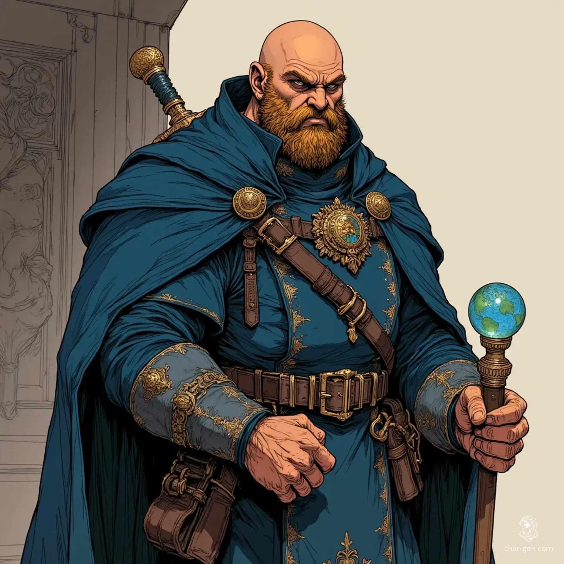 Pomec Greendell - AI-generated fantasy NPC