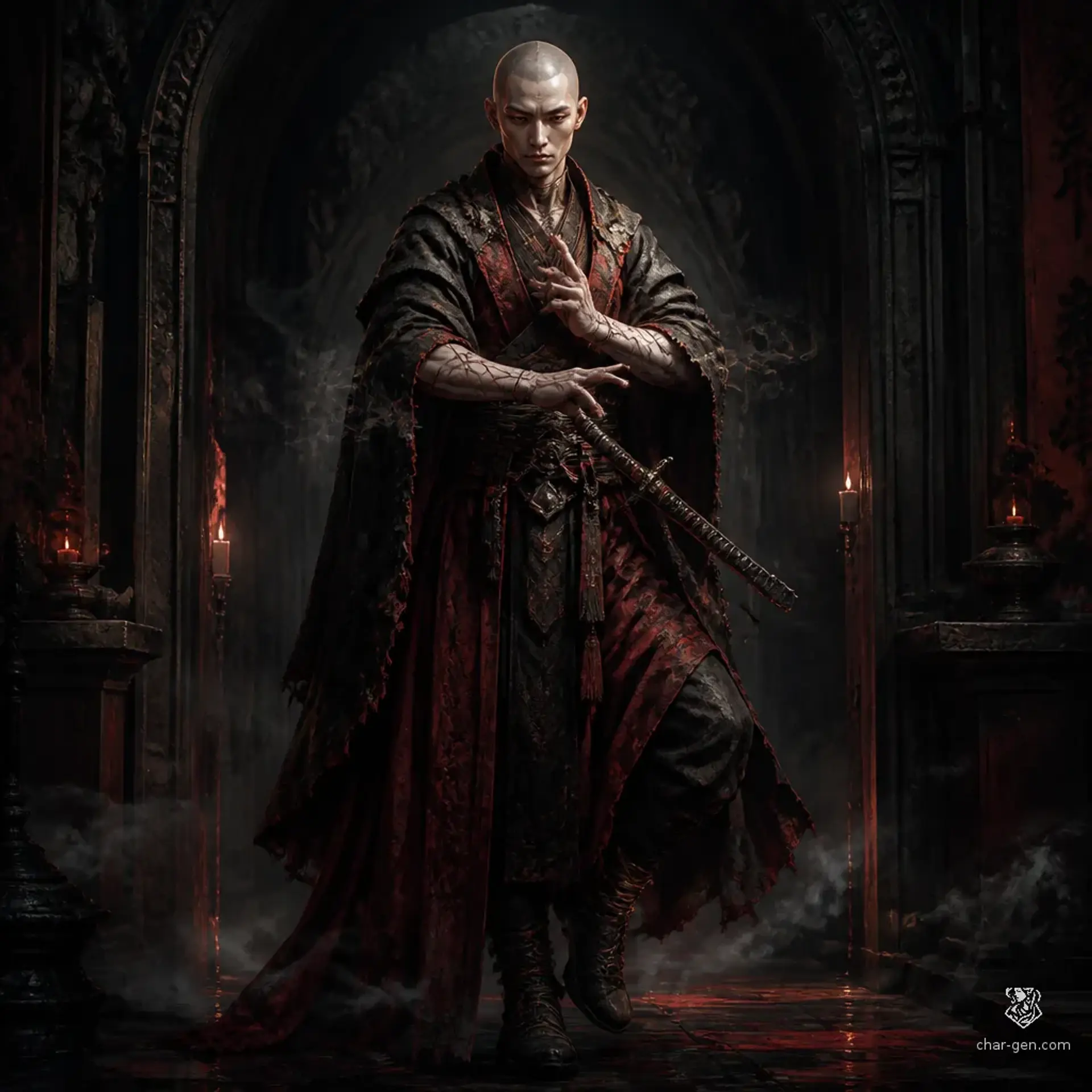 Veyr Malachar - AI-generated fantasy Character