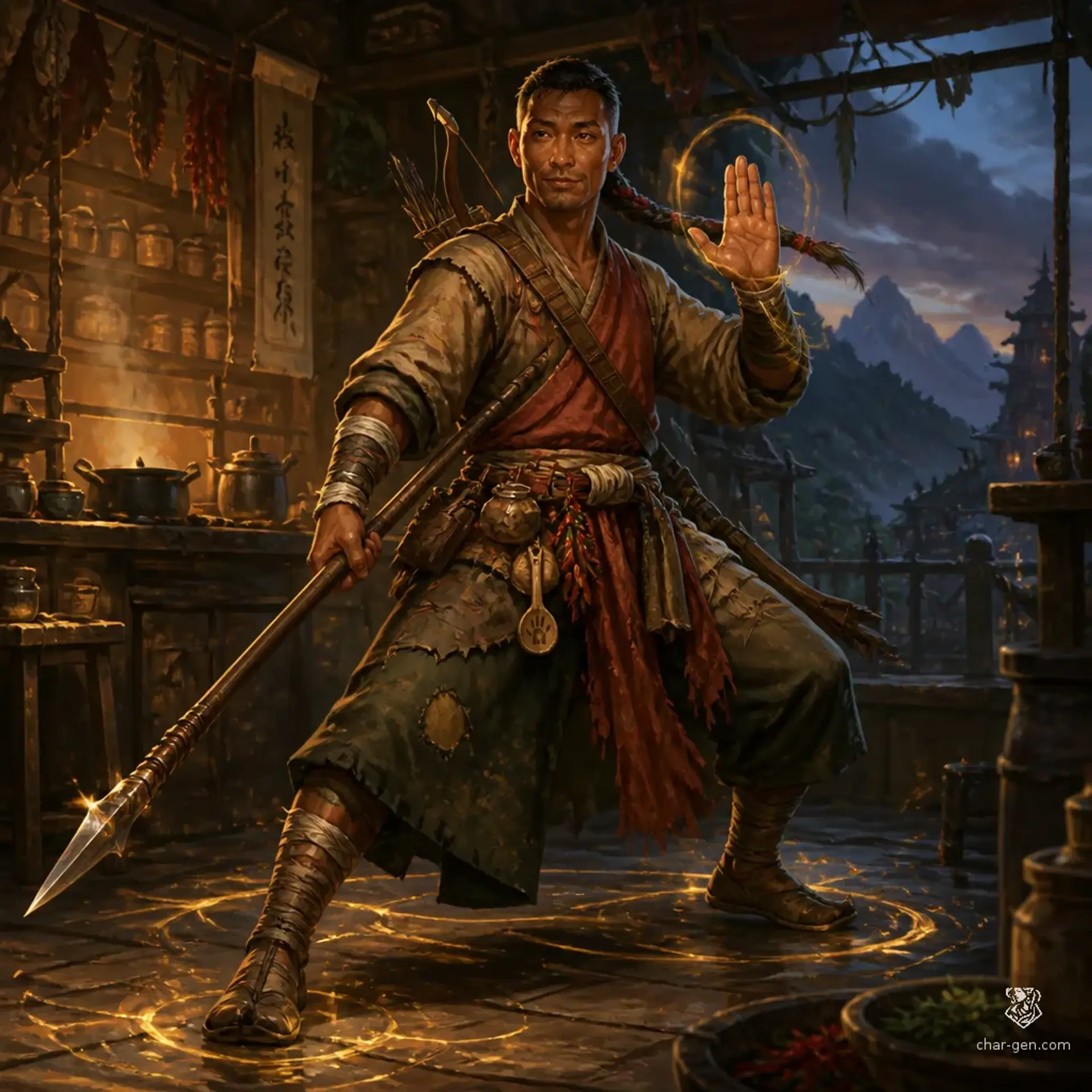 Harlow - AI-generated fantasy Character