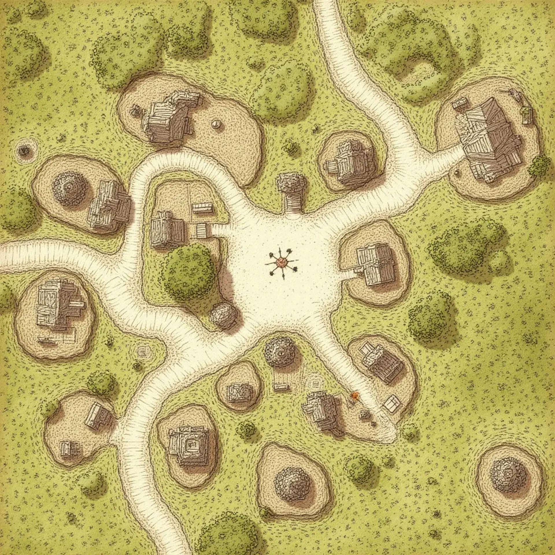 Eichenruh - AI-generated fantasy Settlement