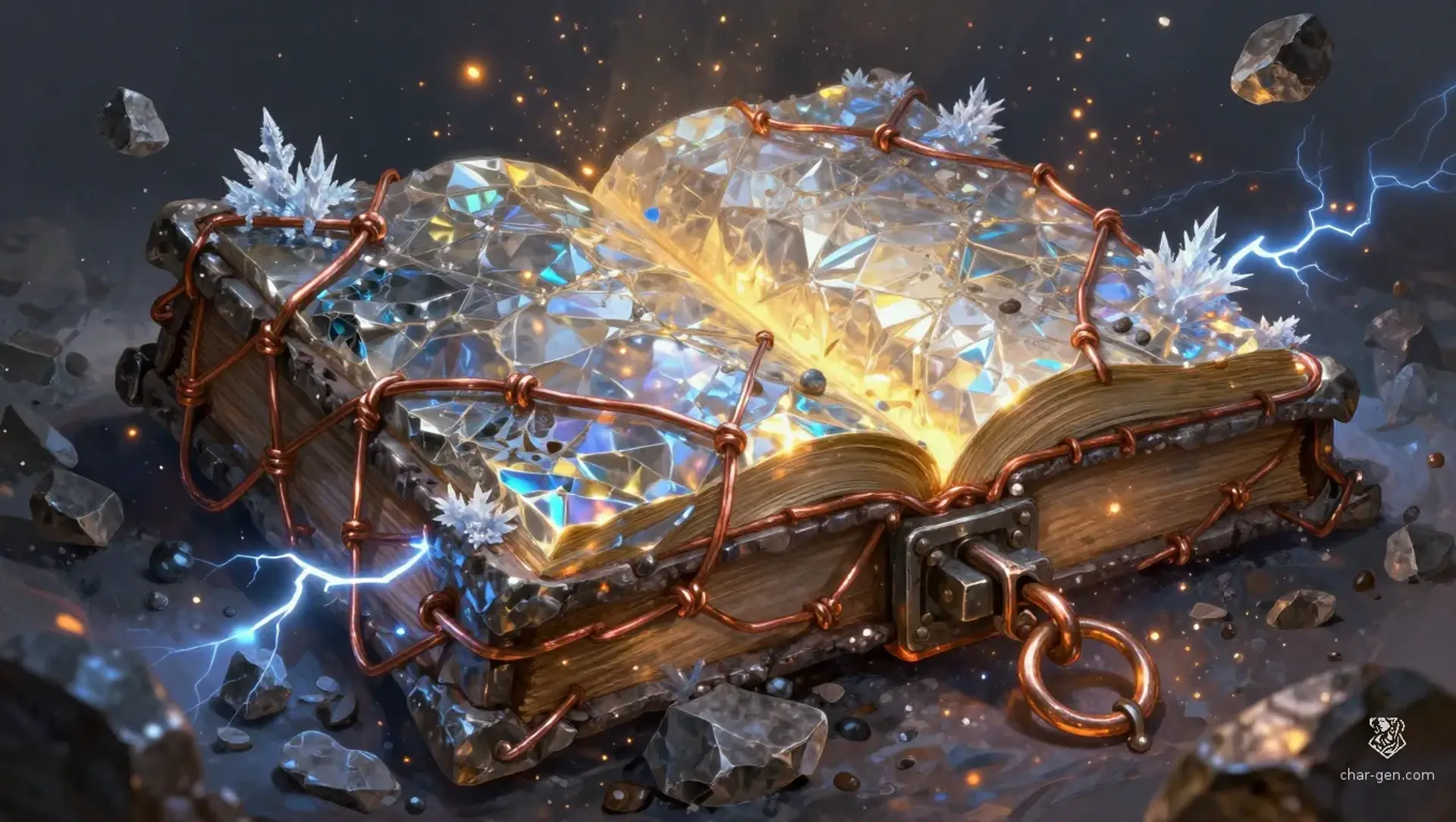 The Geodesic Compendium - AI-generated fantasy Spellbook