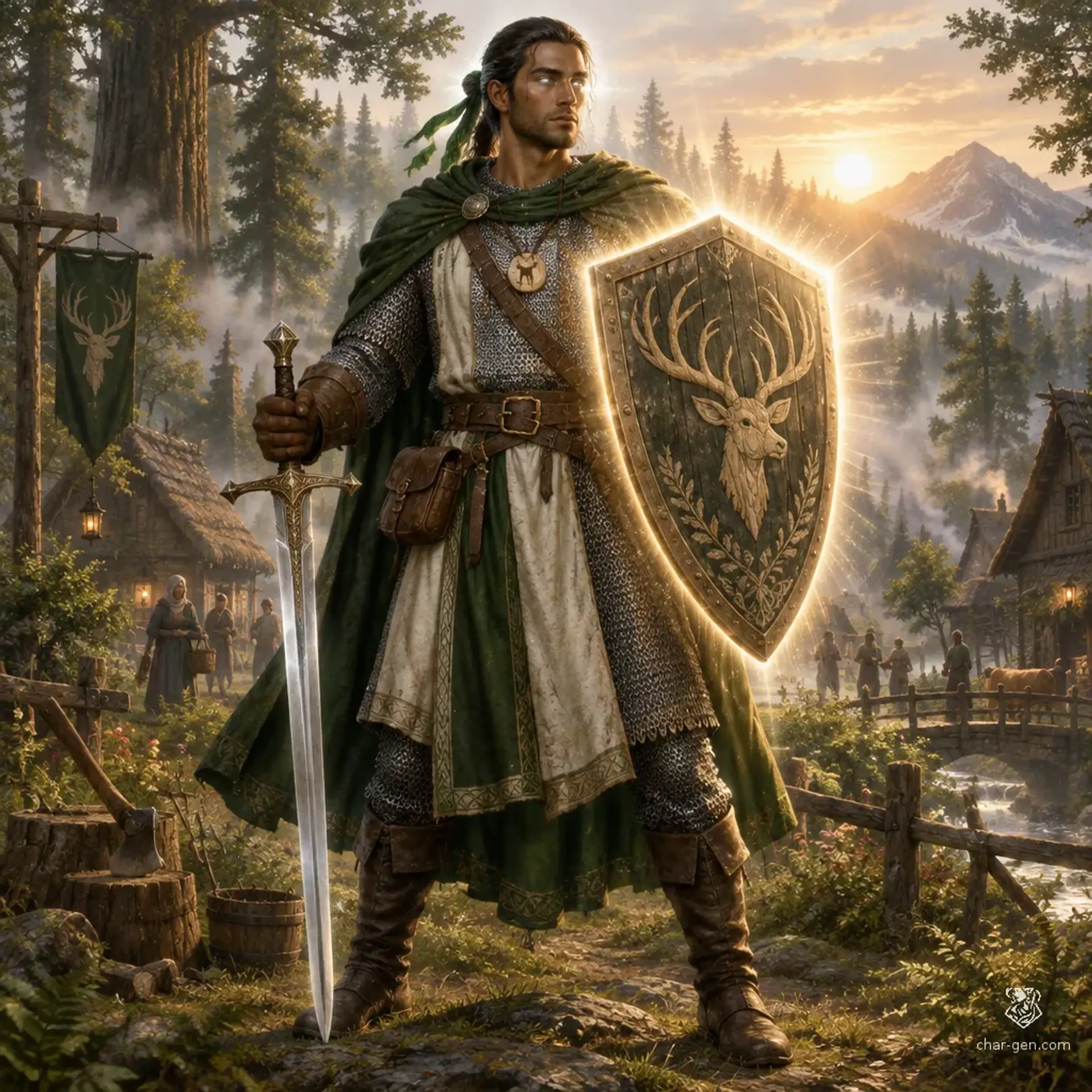 Elk - AI-generated fantasy Character