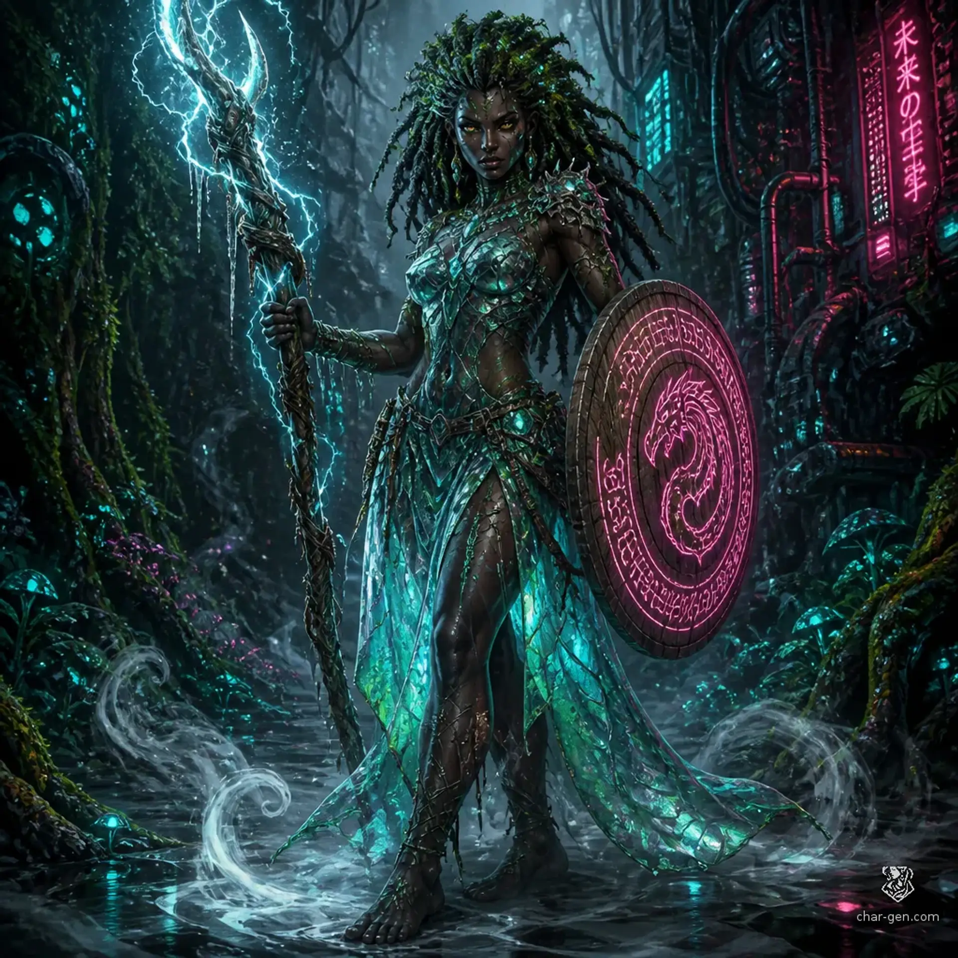 Xylia the Scaled - AI-generated fantasy Character