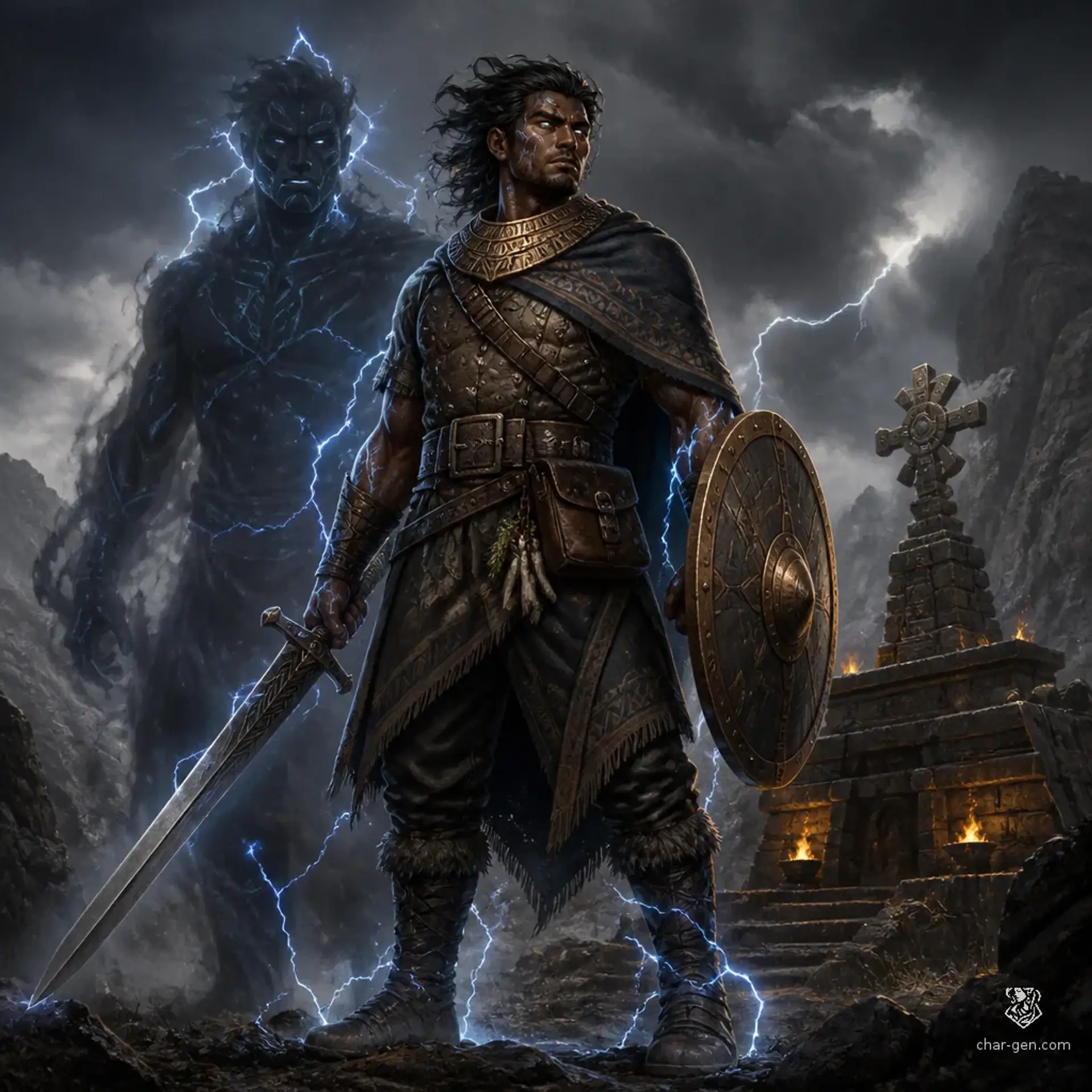 Kantuq Tikari - AI-generated fantasy Character