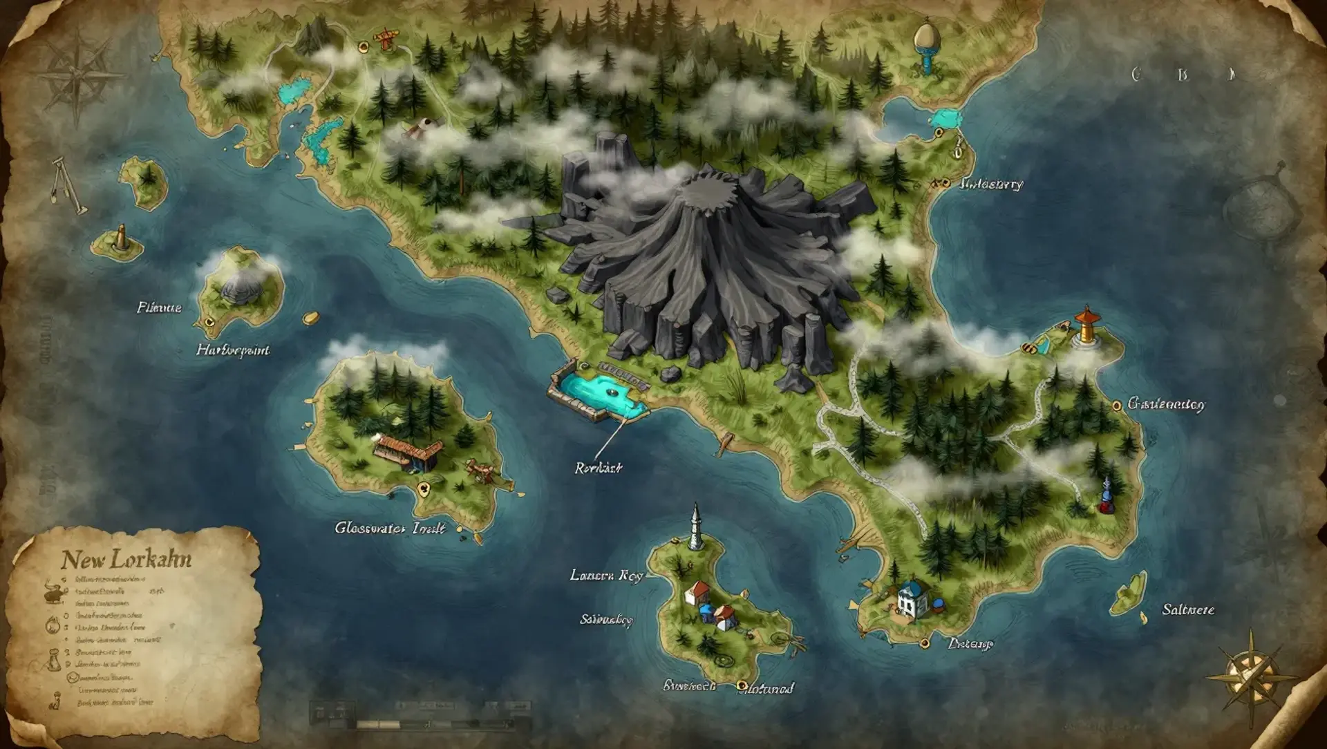 New Lorkahn - AI-generated fantasy Region
