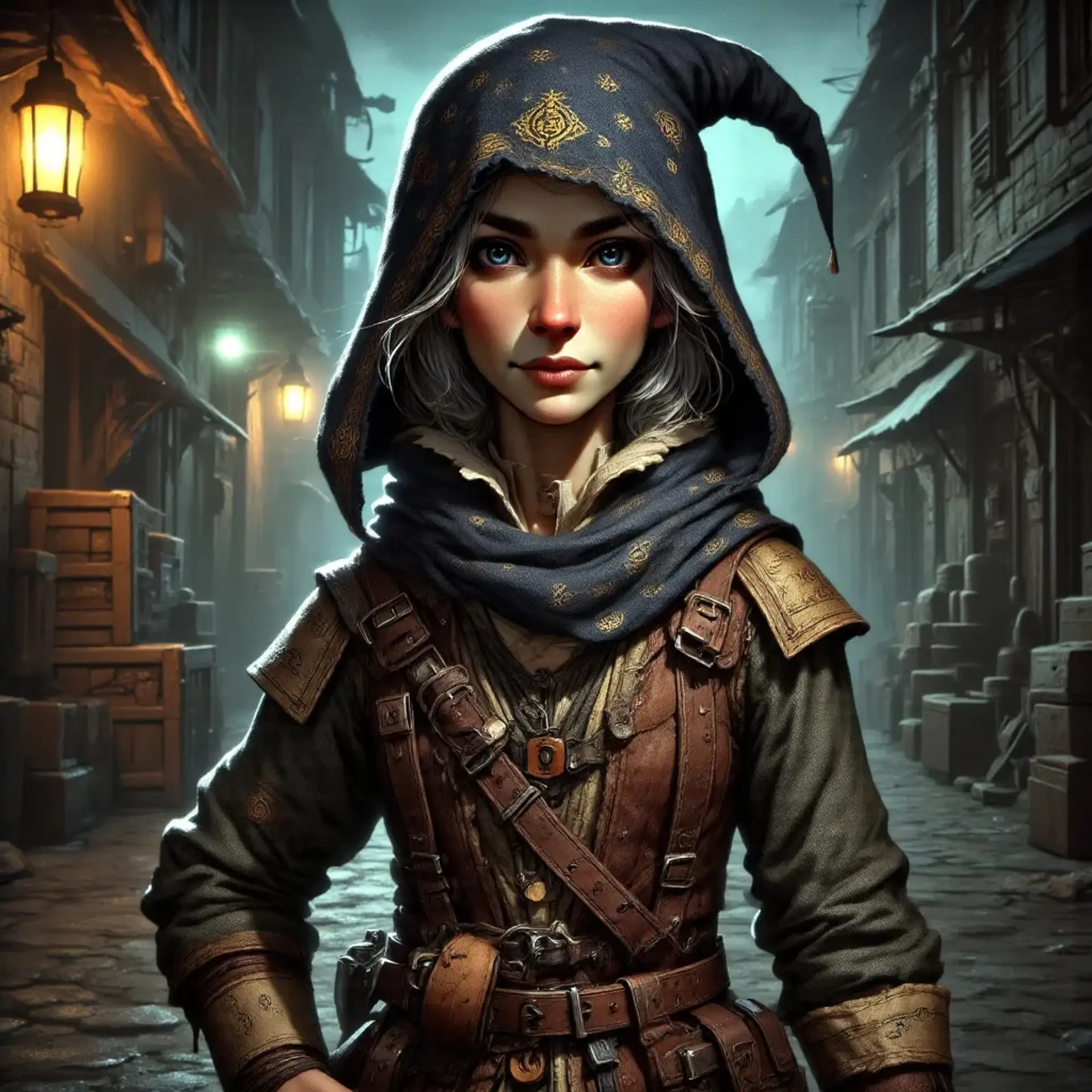 Silra of the Black Berth - AI-generated fantasy NPC