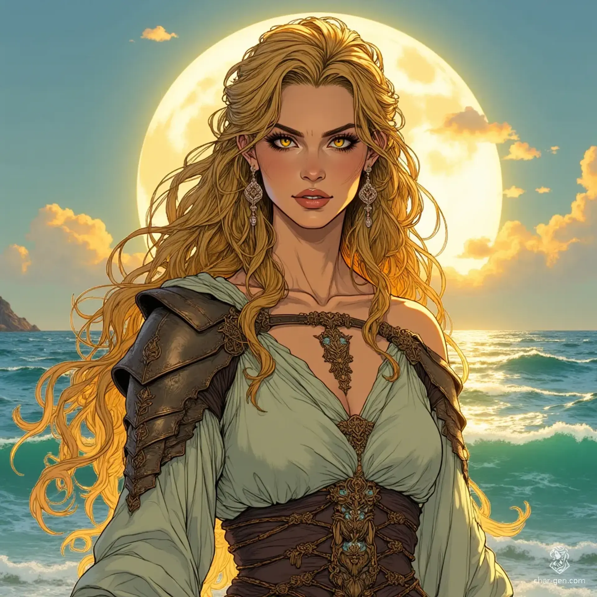 Elanirith Dawnsong - AI-generated fantasy NPC