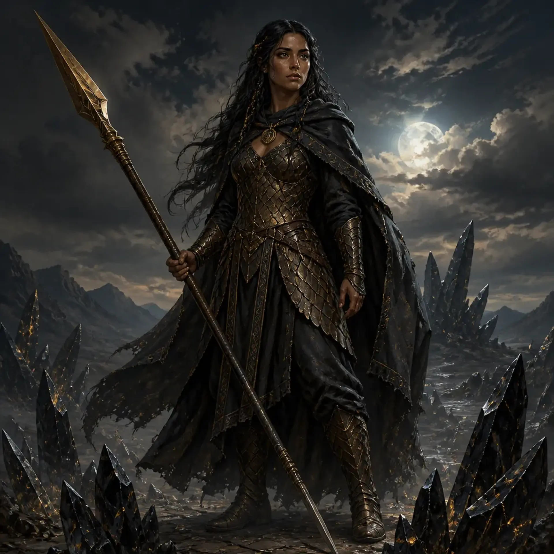Hazel Lavesque - AI-generated fantasy Character