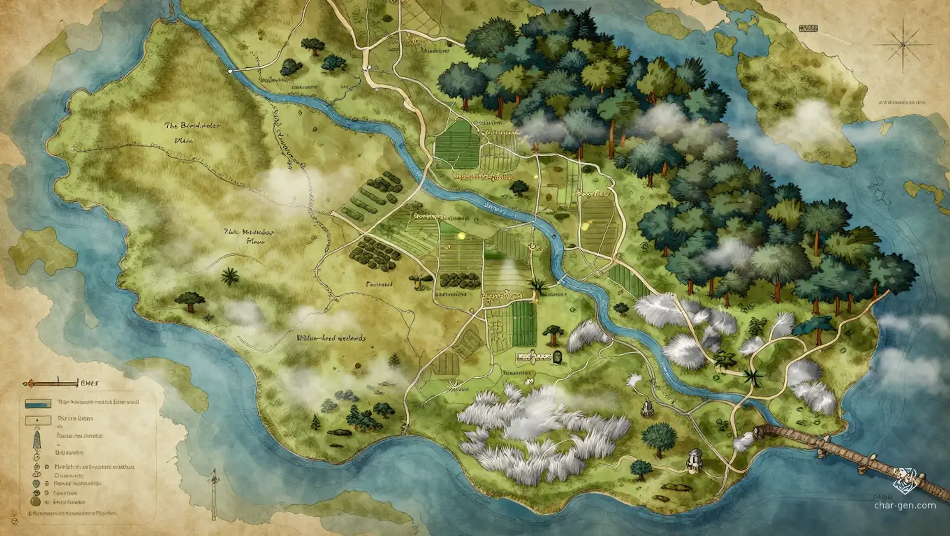 Valedon - AI-generated fantasy Region