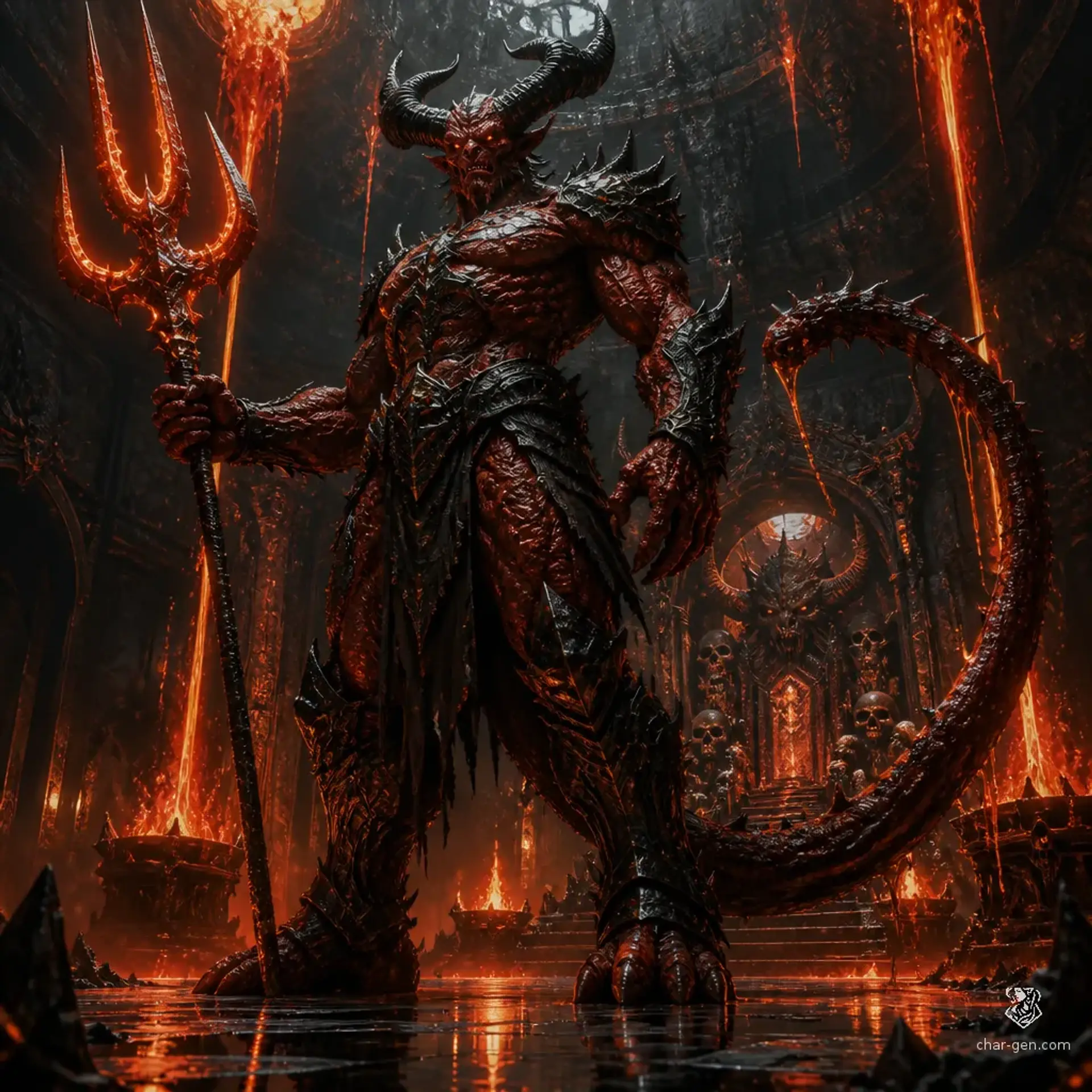 Malphas the Horned Devil | Fantasy Monster Generated by CharGen