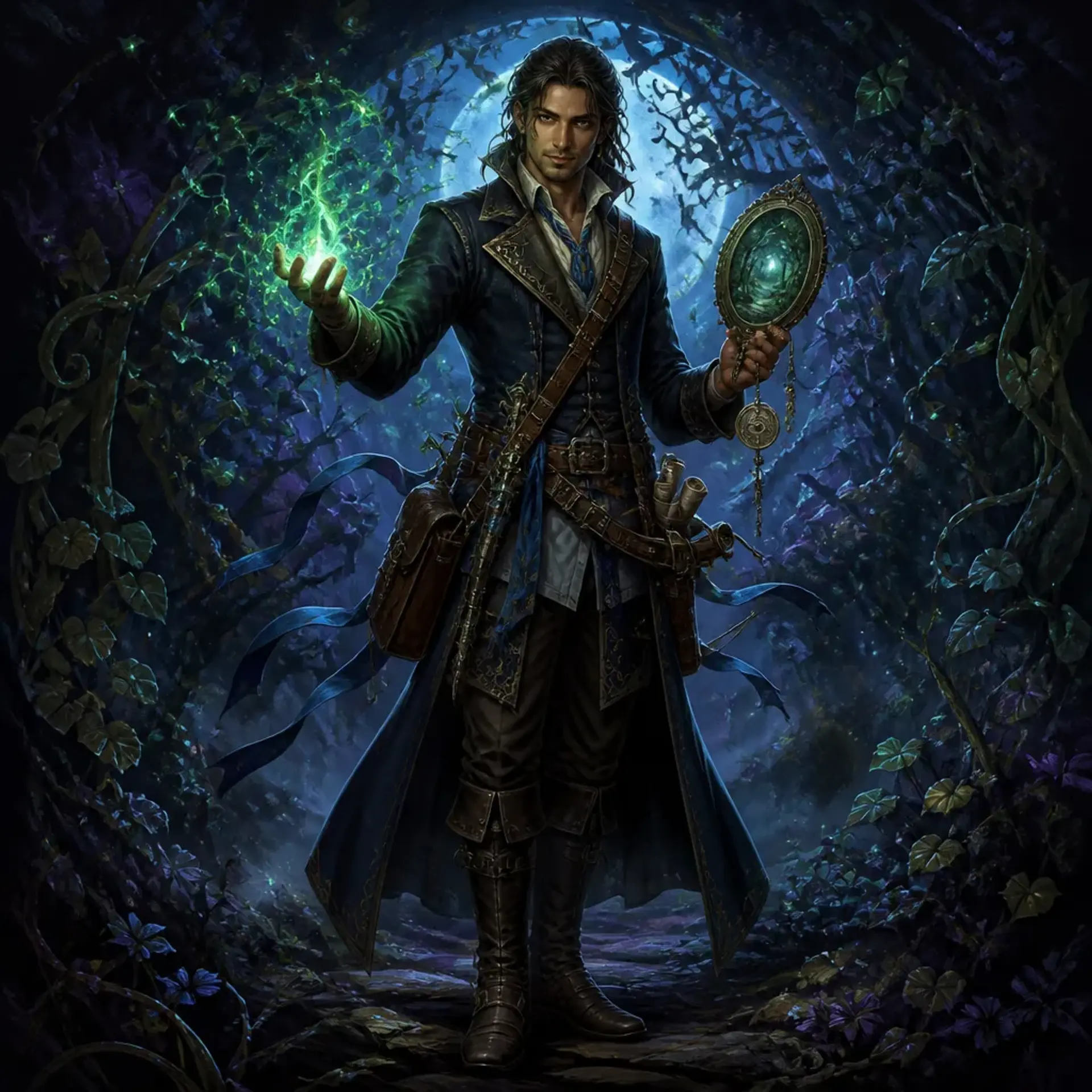 Sethes Varga - AI-generated fantasy Character
