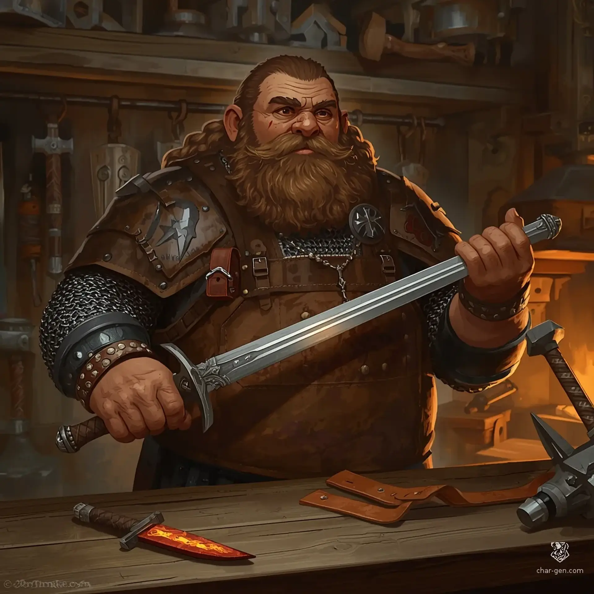 The Hearth and Hammer - AI-generated fantasy Shop