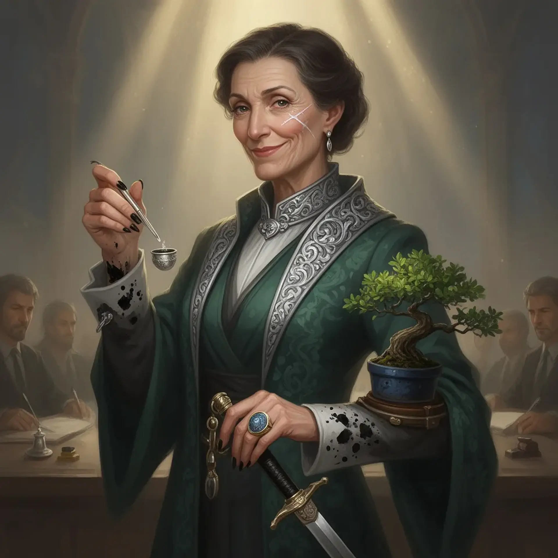 Councilor Vessa Brighthollow - AI-generated fantasy NPC