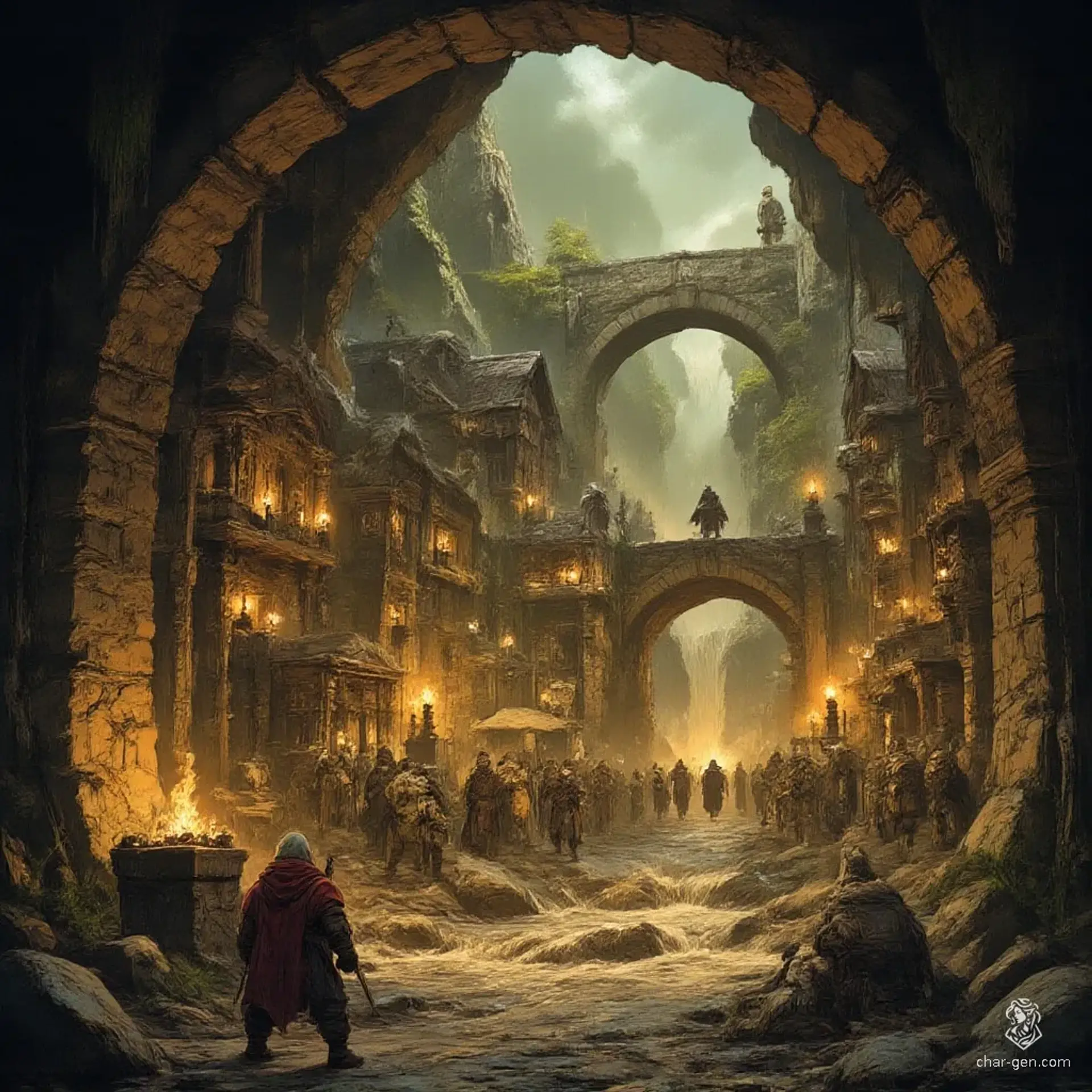 Bergspass - AI-generated fantasy Settlement