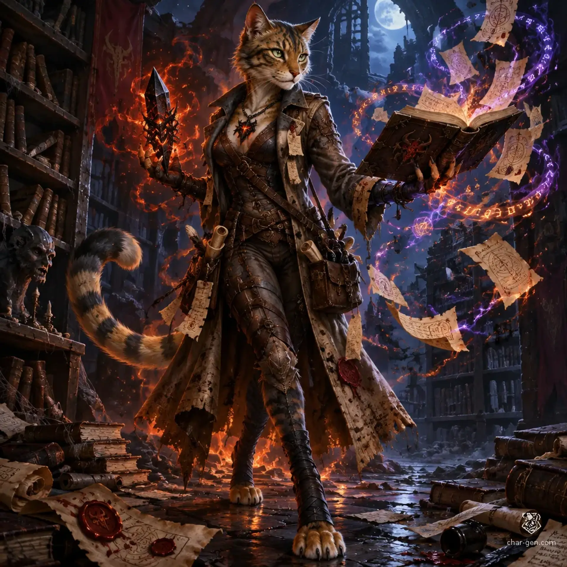 Seshka - AI-generated fantasy Character
