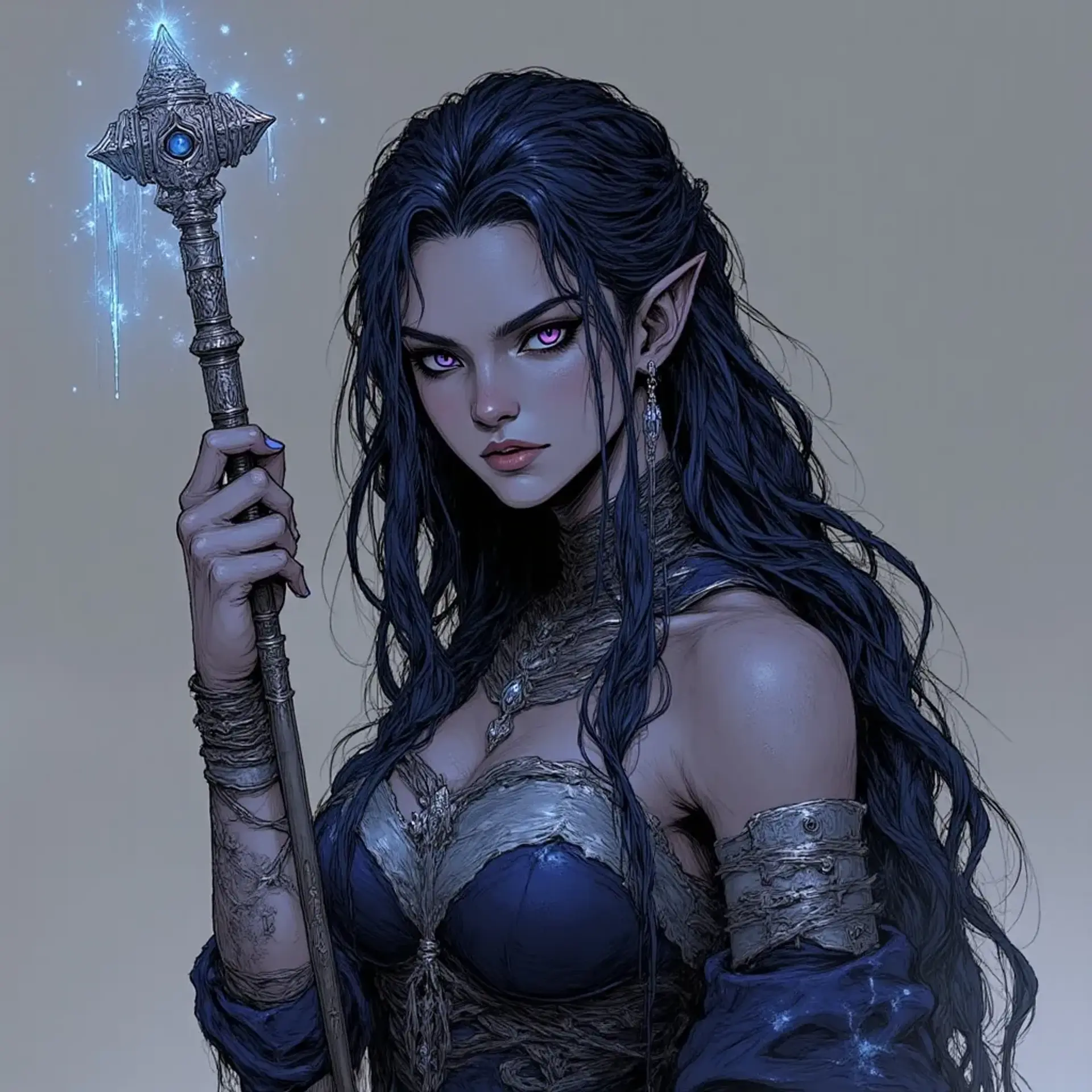 Vaelithra Duskwrought - AI-generated fantasy NPC