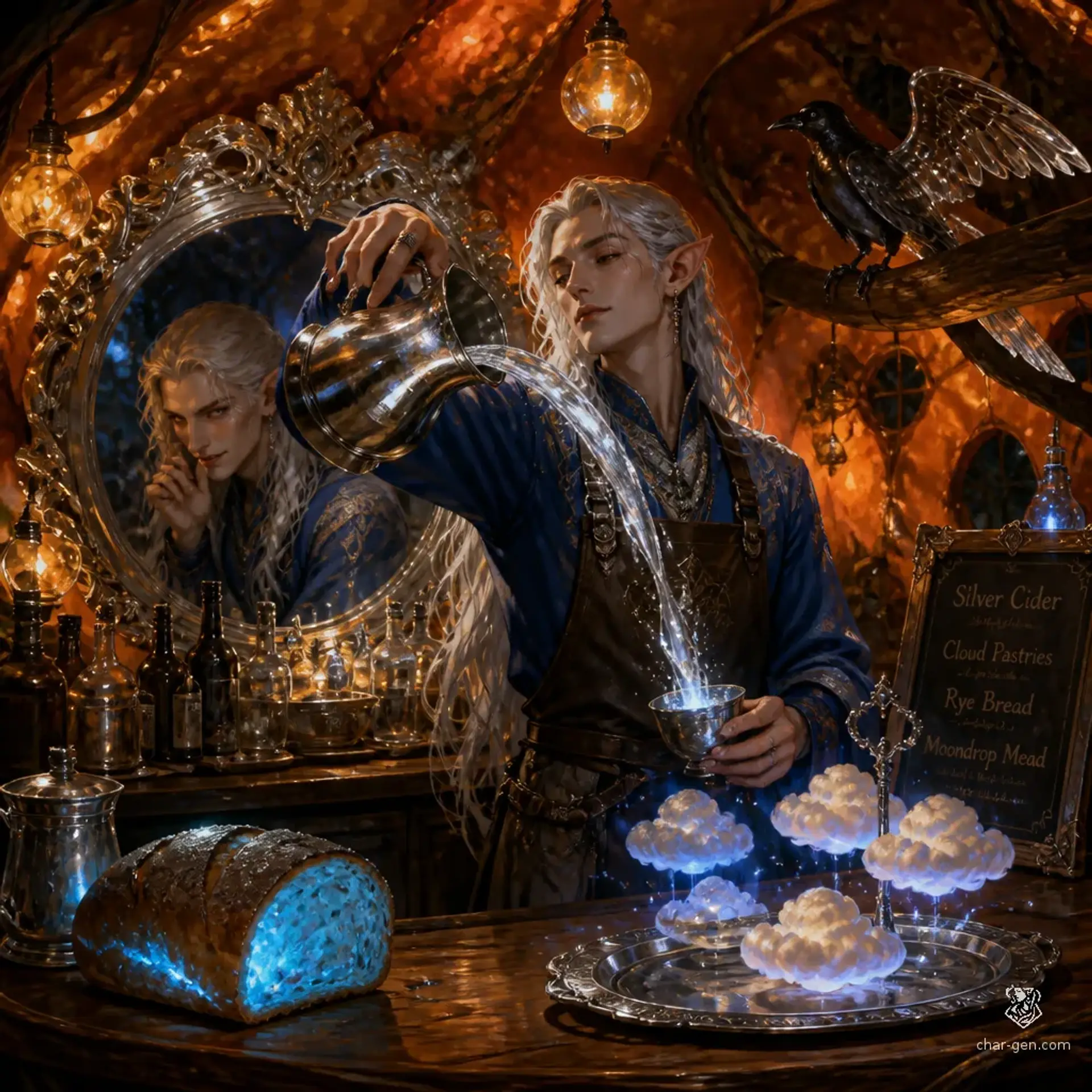 Glenn's Glimmering Gourd - AI-generated fantasy Tavern