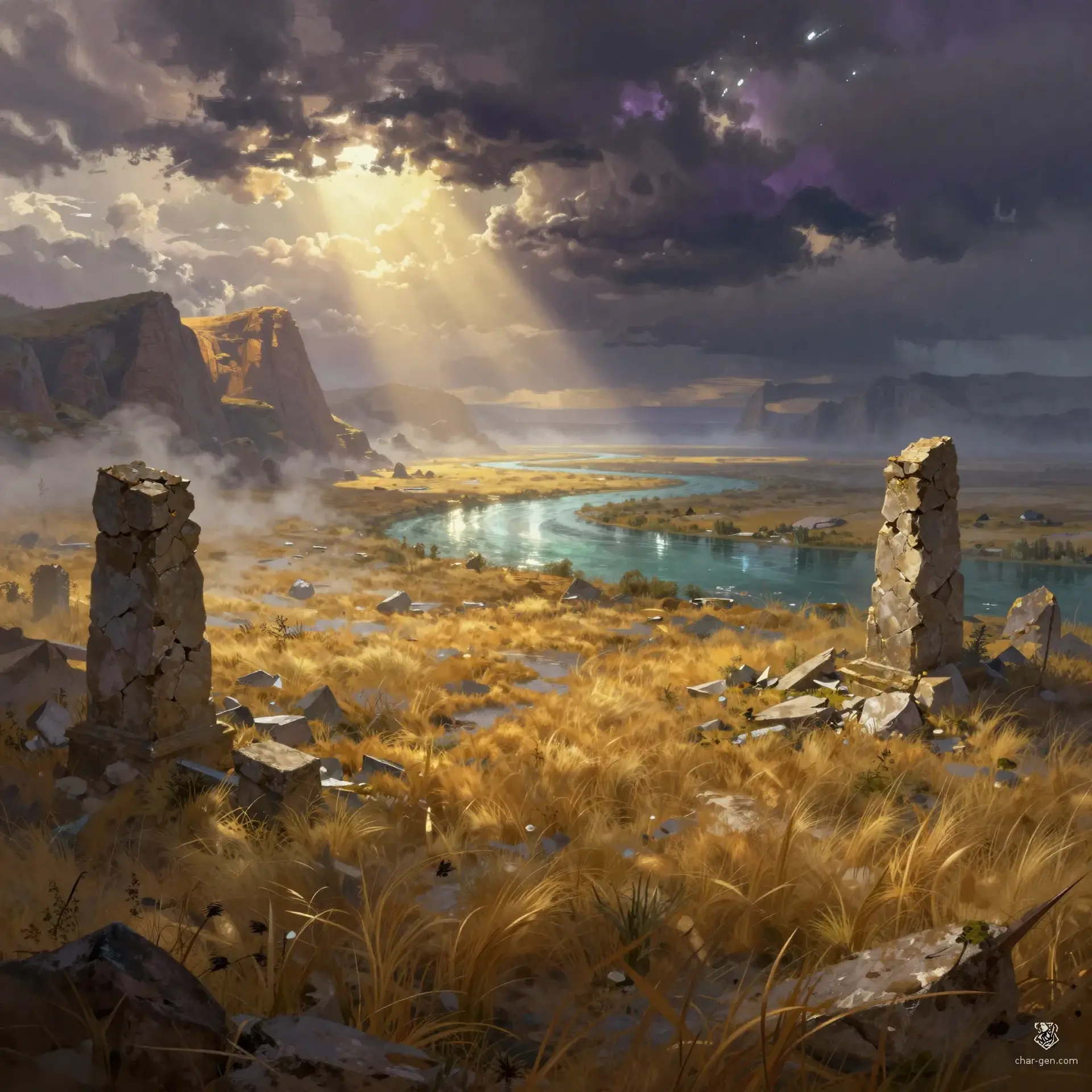 The Forsaken Shallows - AI-generated fantasy Region