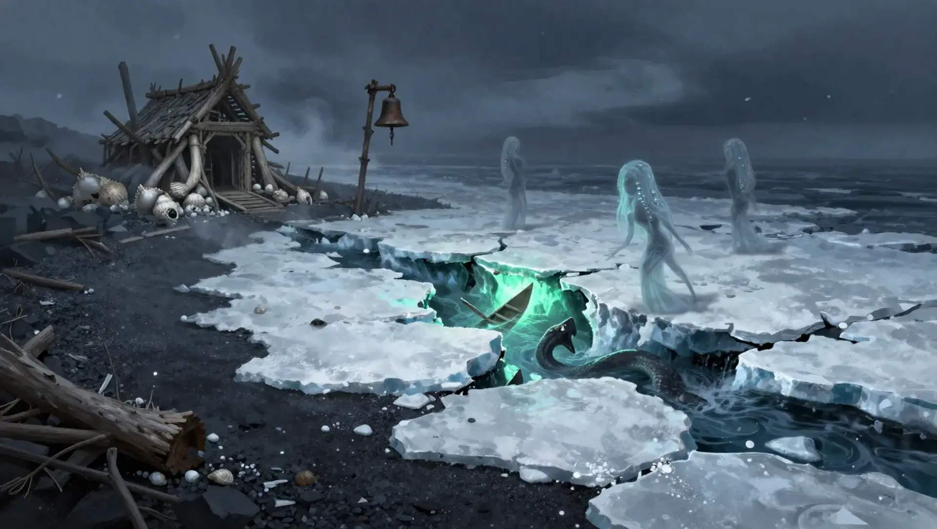 Haltet den Eisstrand - AI-generated fantasy Encounter