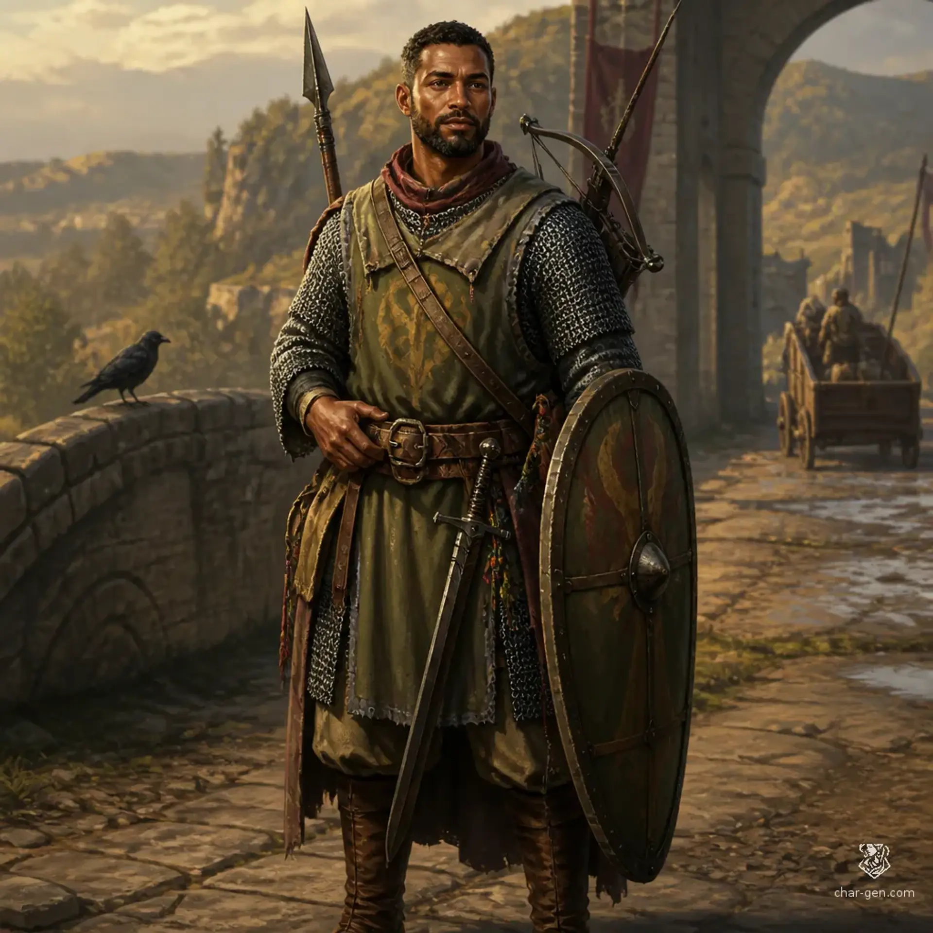 Miklós Adeyemi - AI-generated fantasy Character