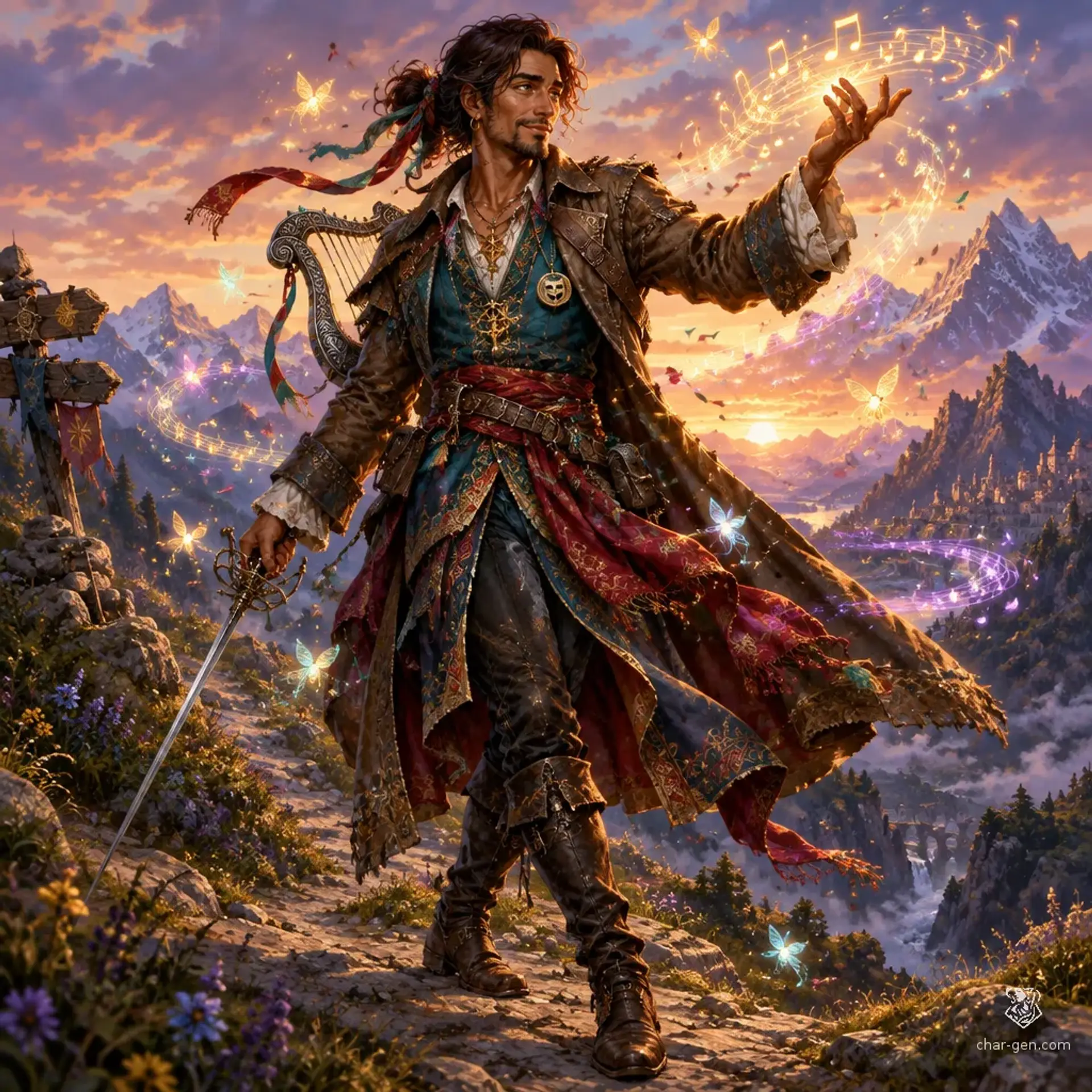 Cynder Wikstrom - AI-generated fantasy Character