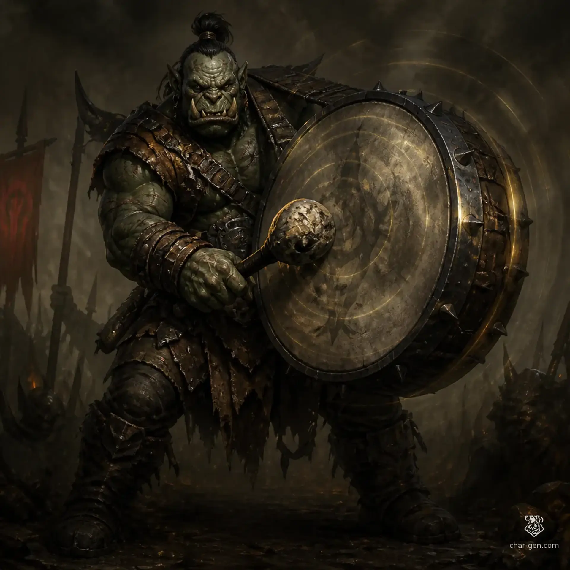 Grimgore Thrice-Cursed - AI-generated fantasy Character