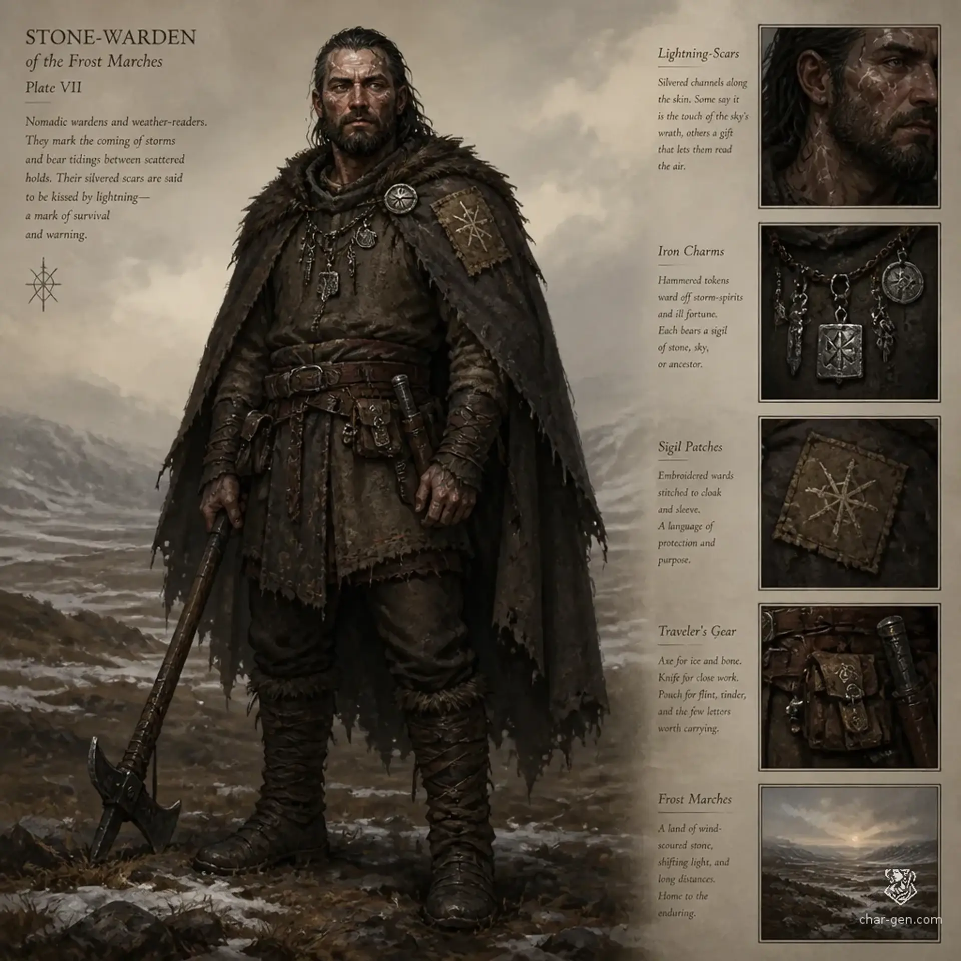 Vigil-Touched - AI-generated fantasy Species