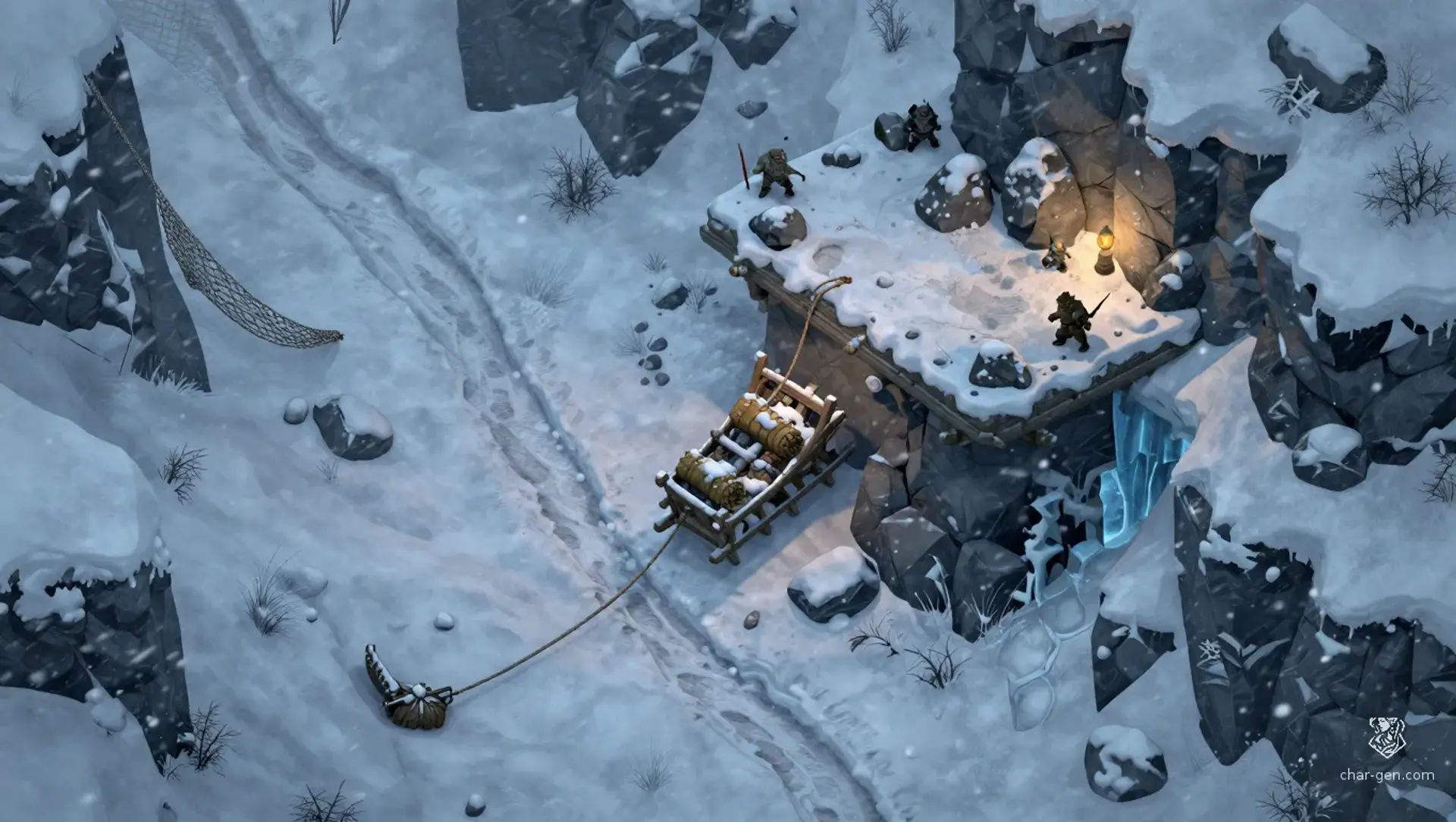 Save the Supplies from the Cliff