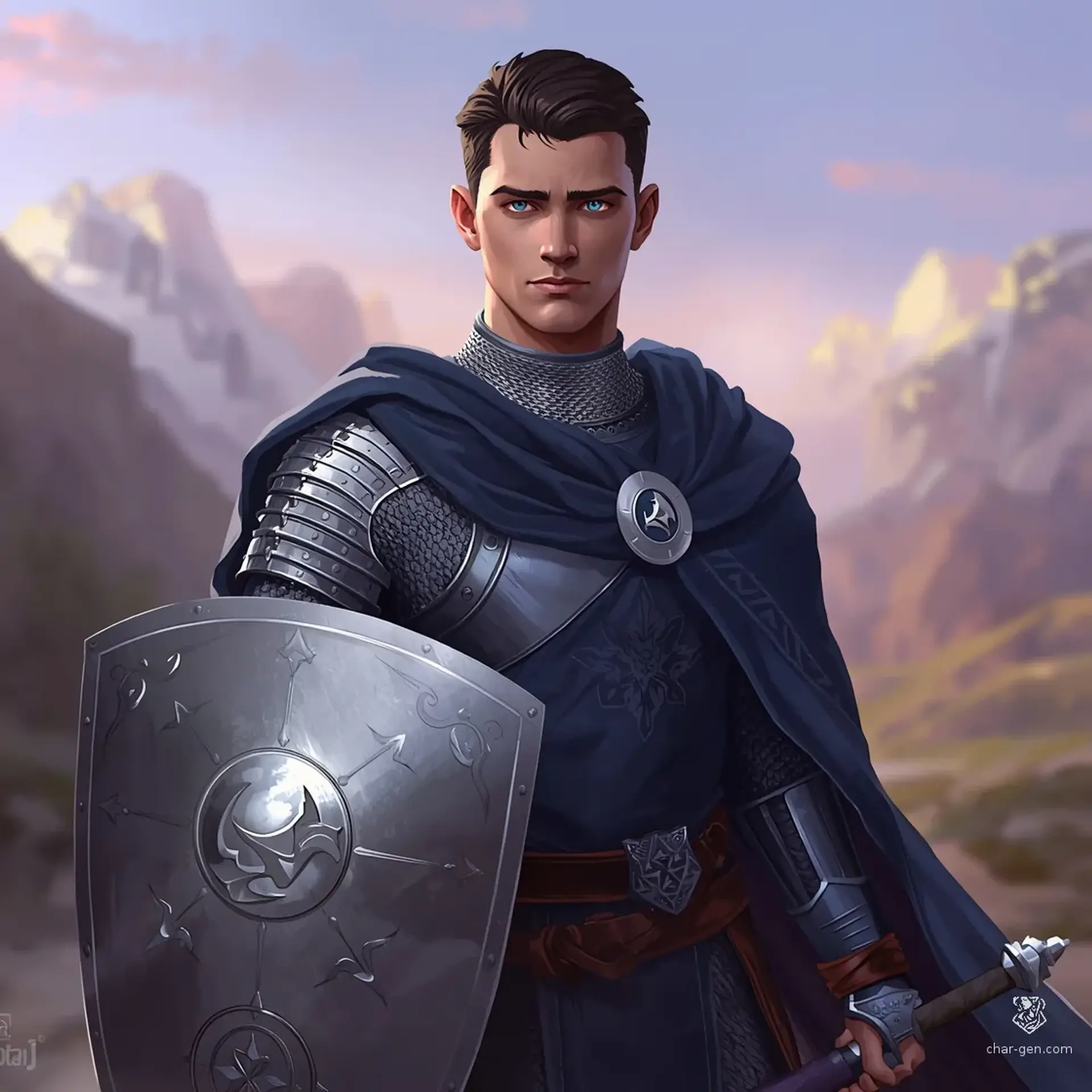 Dareth Moonstone - AI-generated fantasy Character