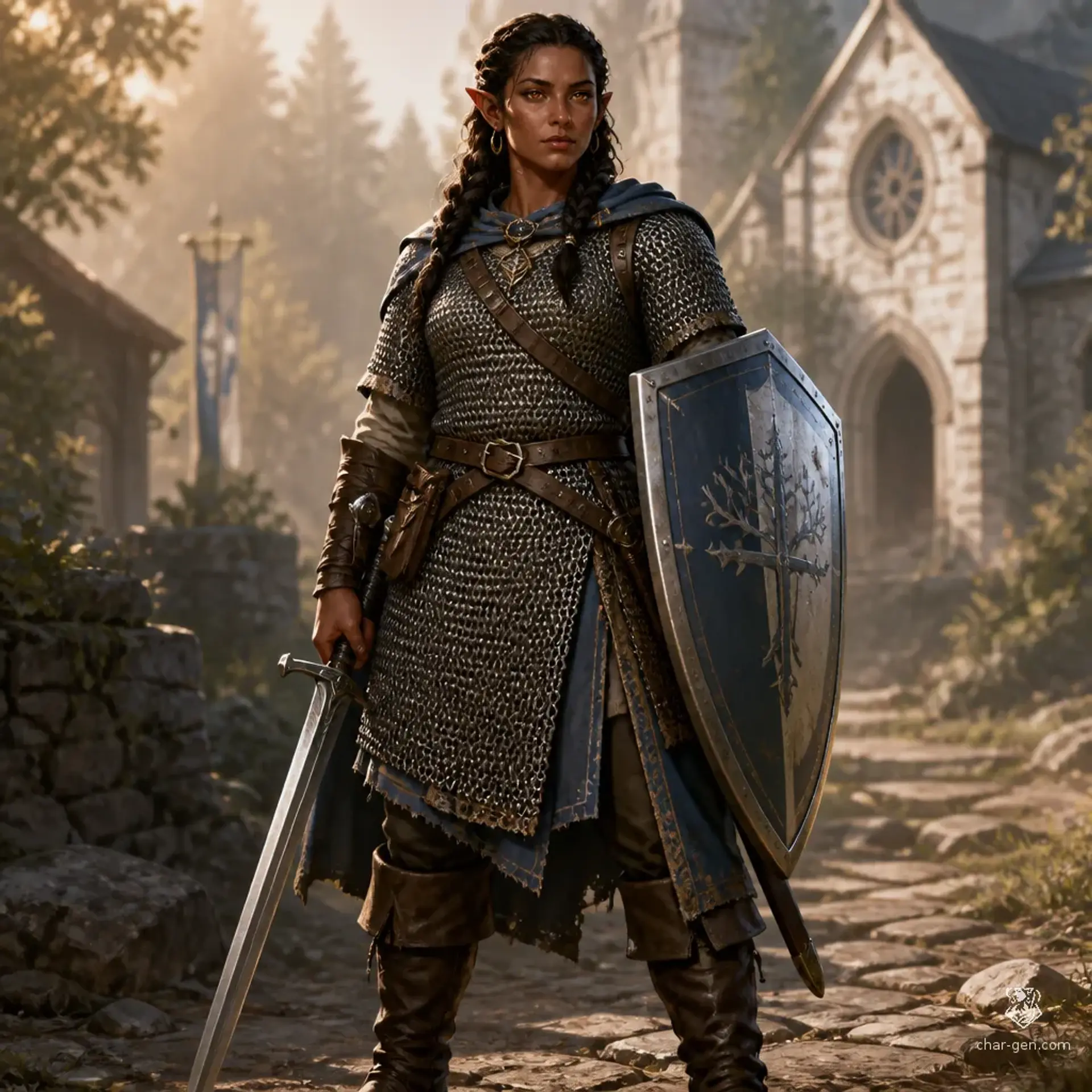 Elene Valen - AI-generated fantasy Character