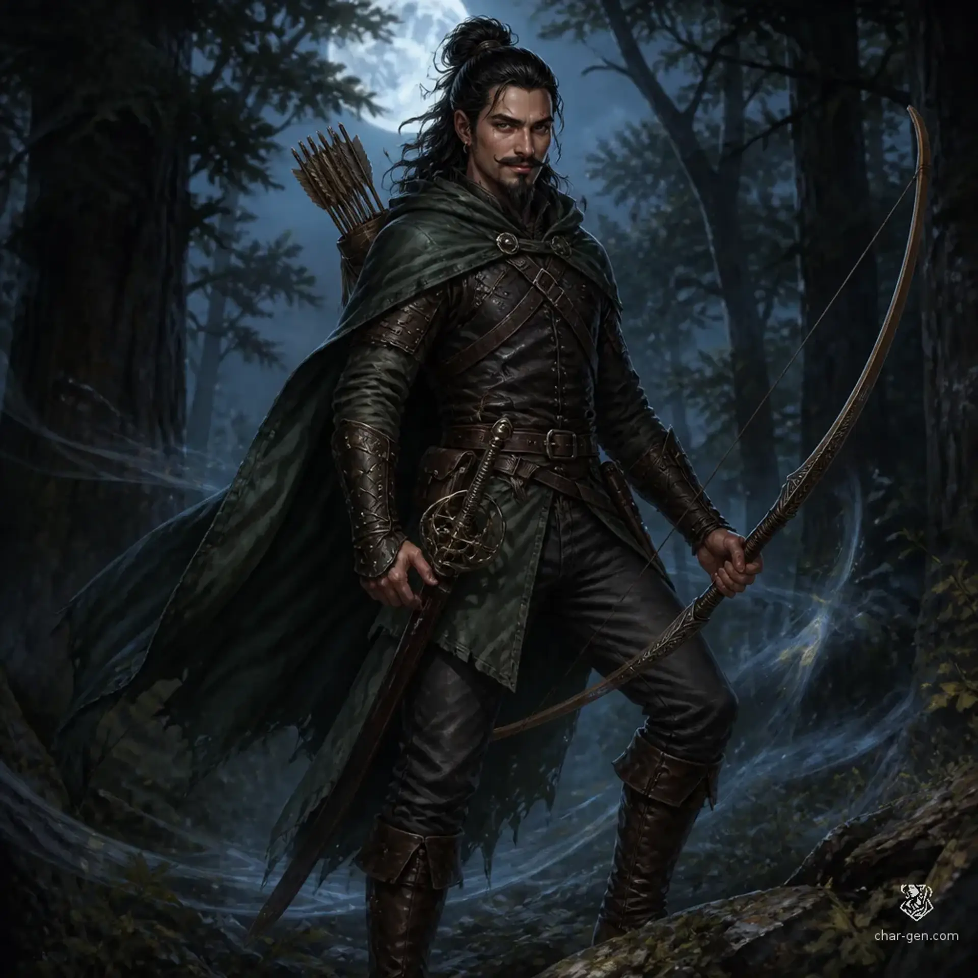 Finn Hawthorne - AI-generated fantasy Character