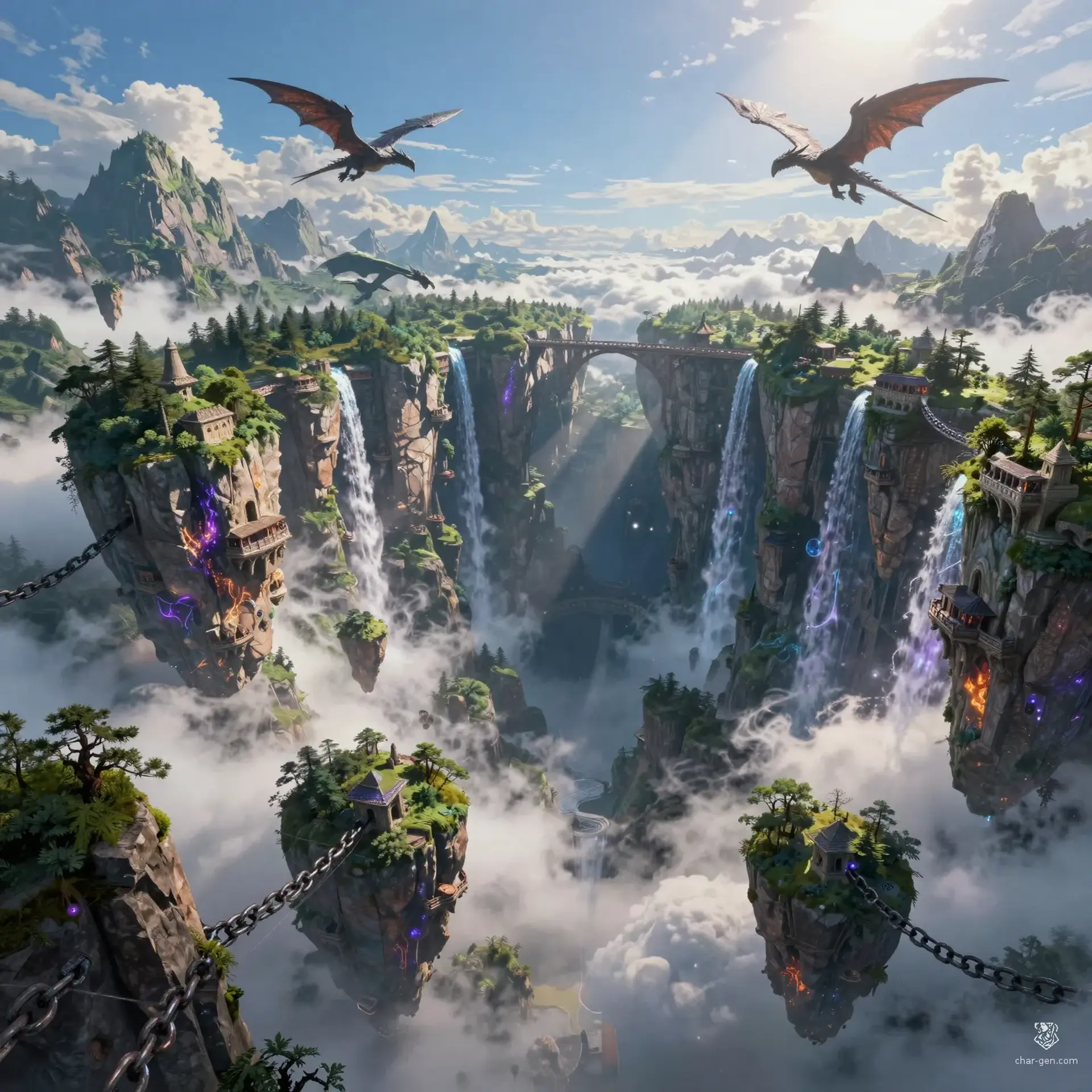 The Broken Maw - AI-generated fantasy Region