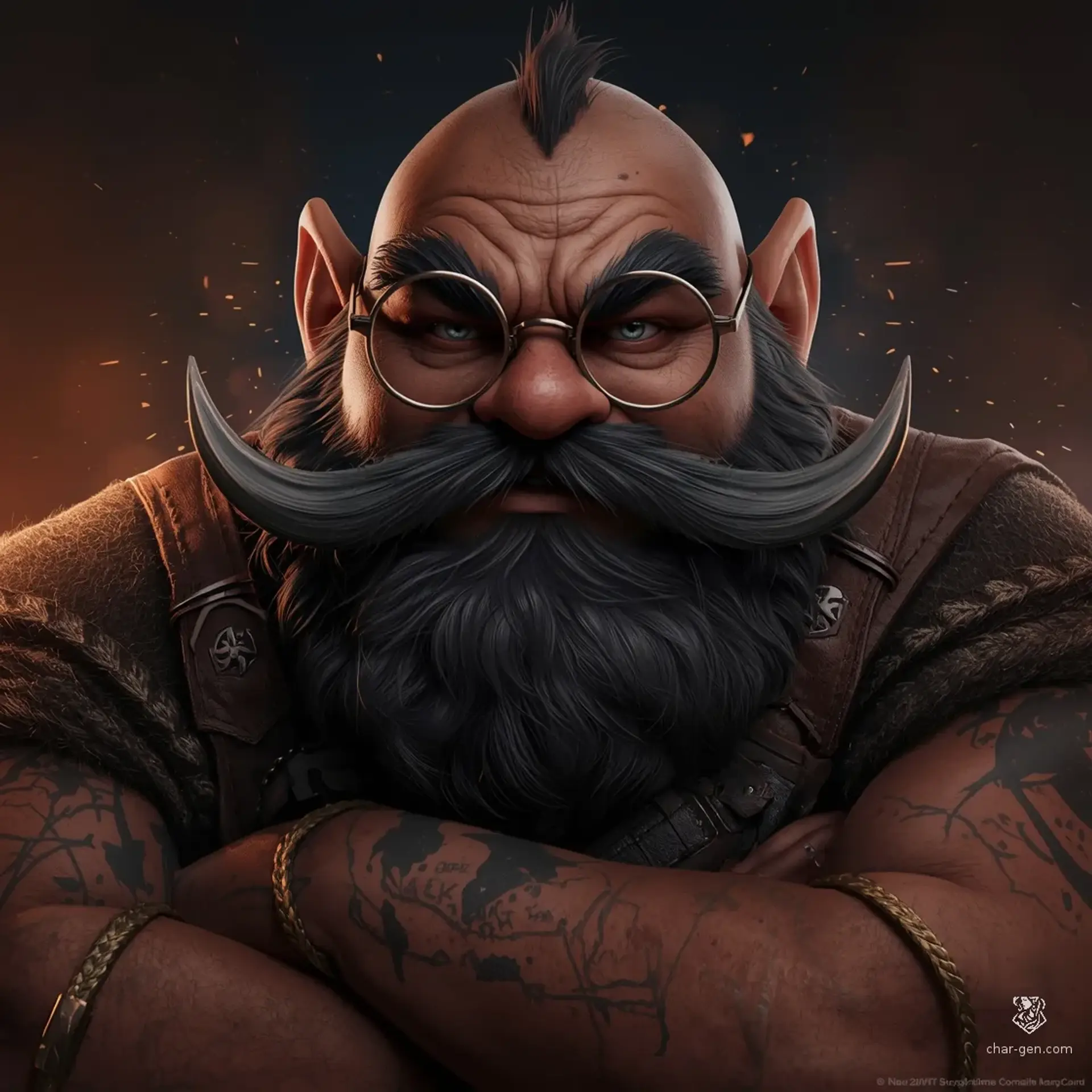 Borin The Humming Hammer Kord - AI-generated fantasy NPC