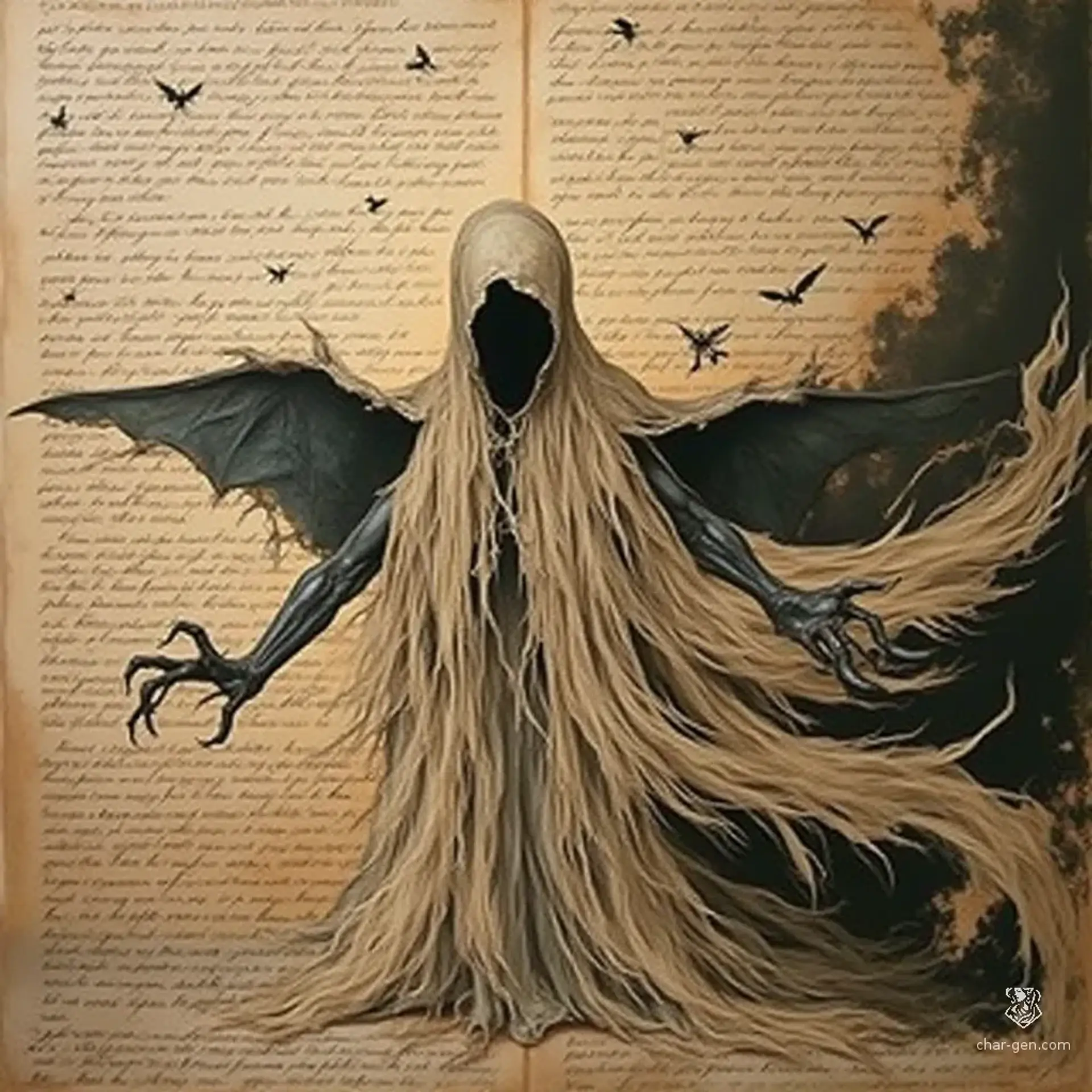 Spectre of Doubt - AI-generated fantasy Monster