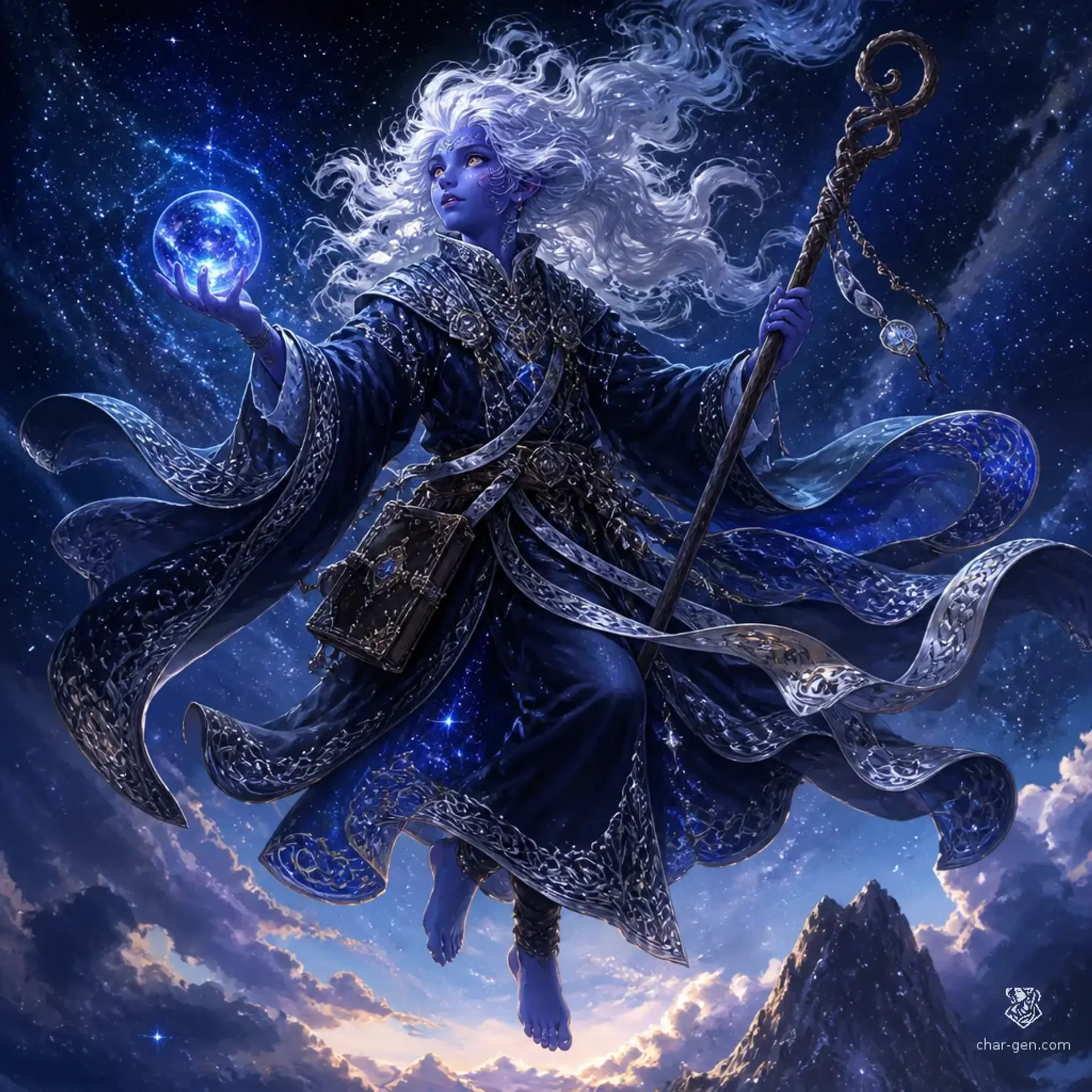 Zephyros Star-Wink - AI-generated fantasy Character
