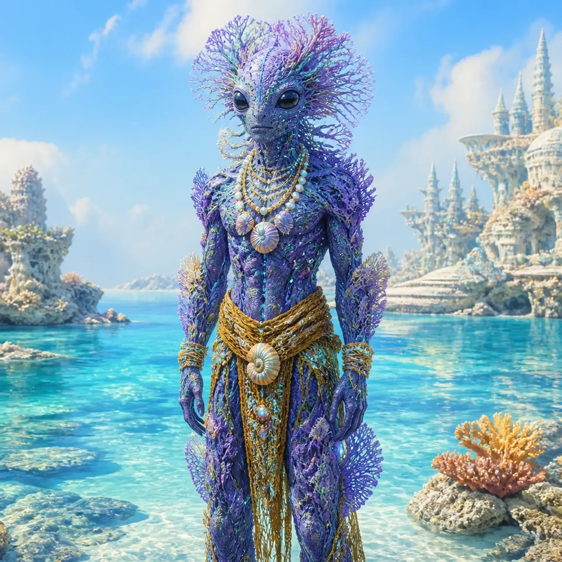 Atollonid - AI-generated fantasy Species