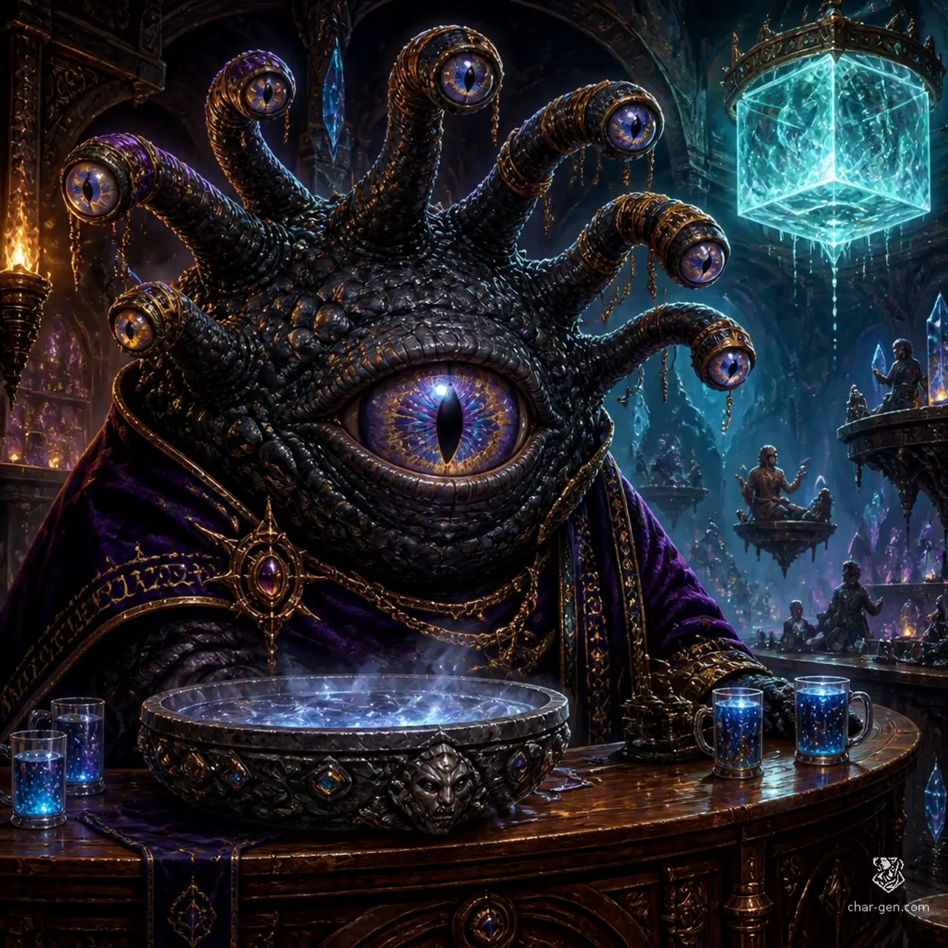 The Prismatic Lens - AI-generated fantasy Tavern
