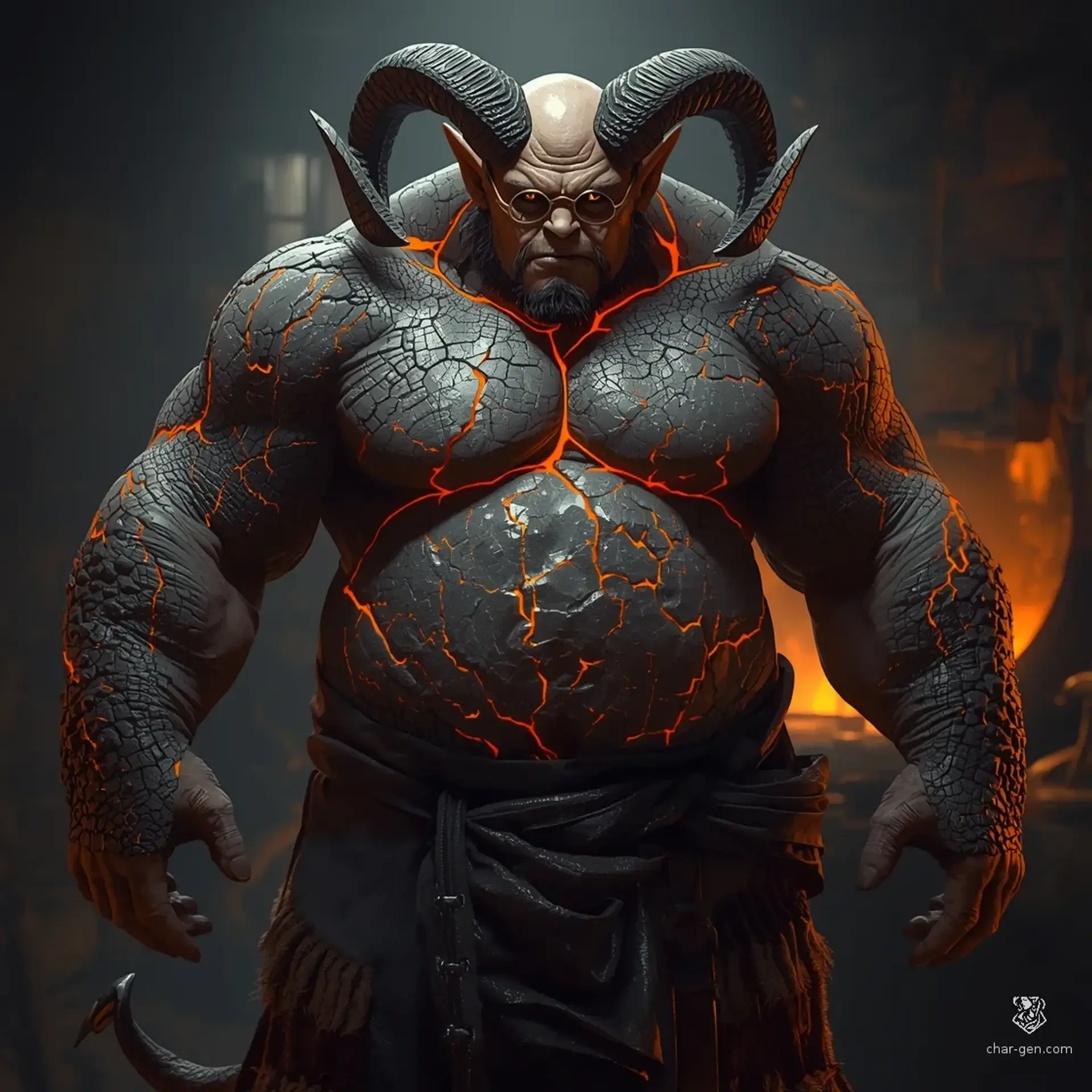 Ignis Coalheart Vash - AI-generated fantasy NPC