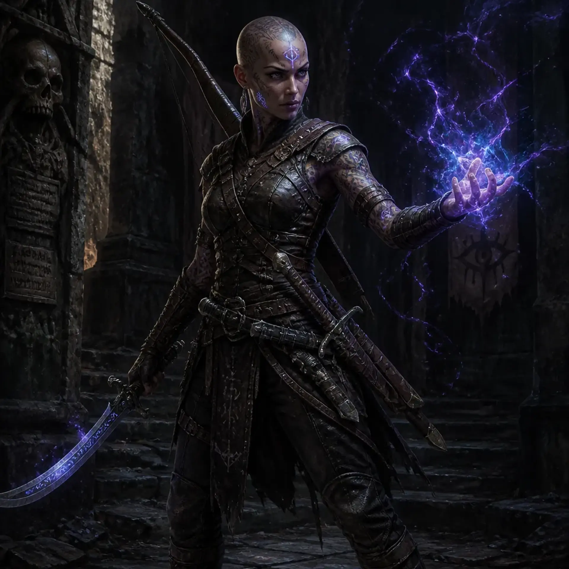 Kaela Voss - AI-generated fantasy Character