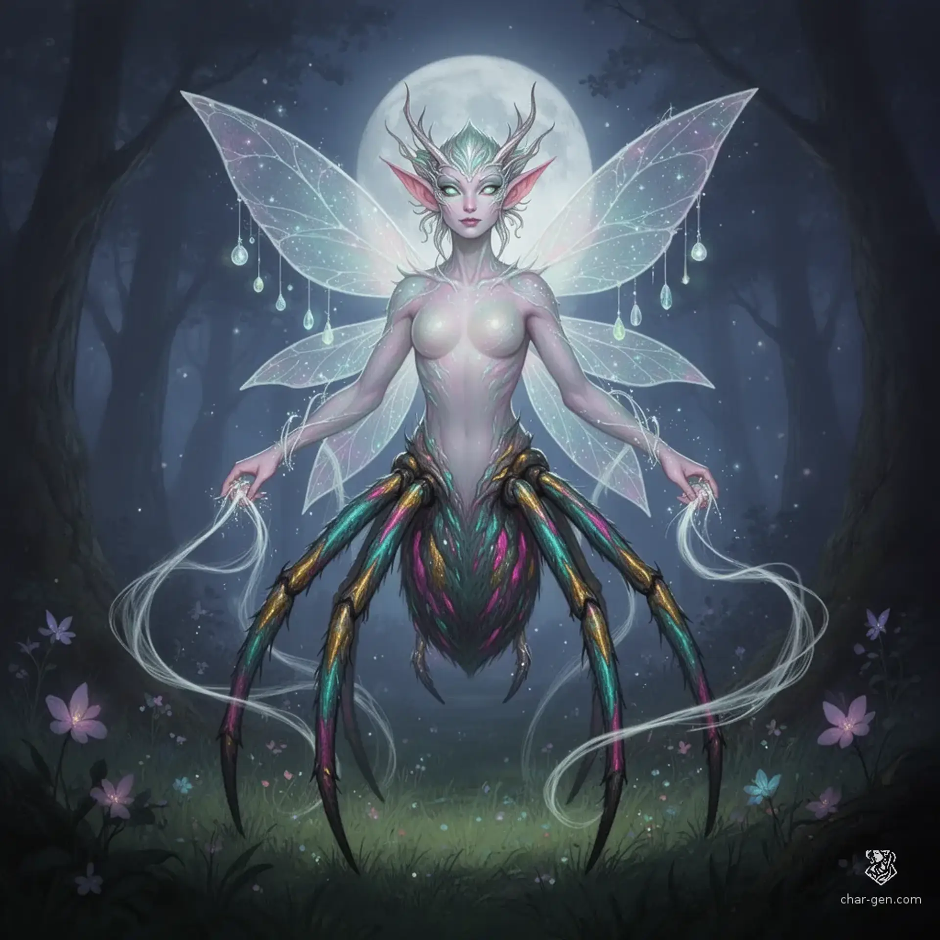 Moon Strider - AI-generated fantasy Monster