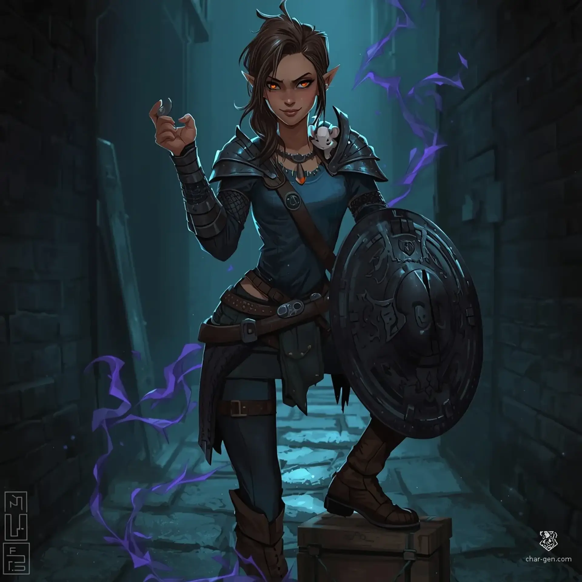 Diedre Nightbreeze - AI-generated fantasy Character