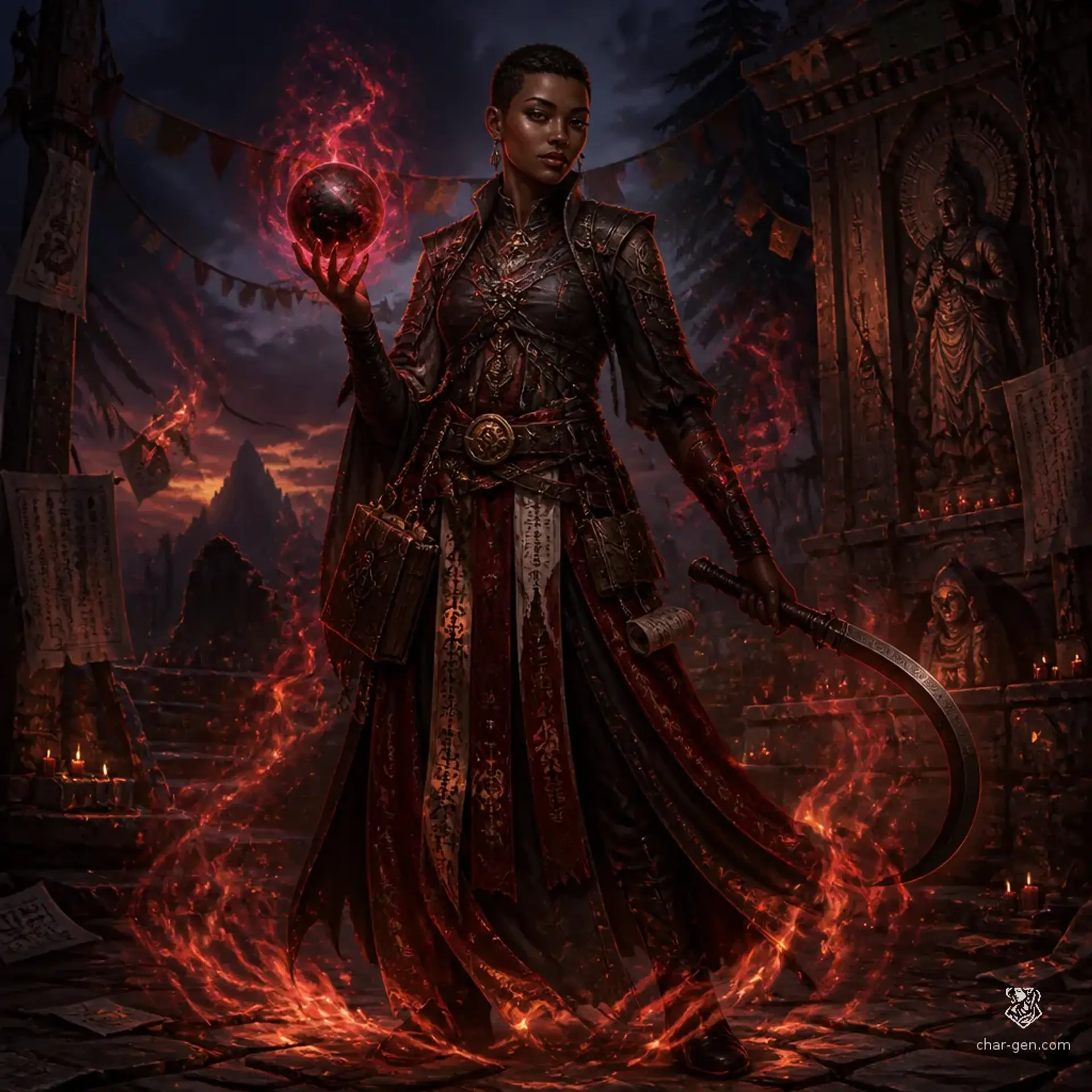 Sahsi Adeyemi - AI-generated fantasy Character