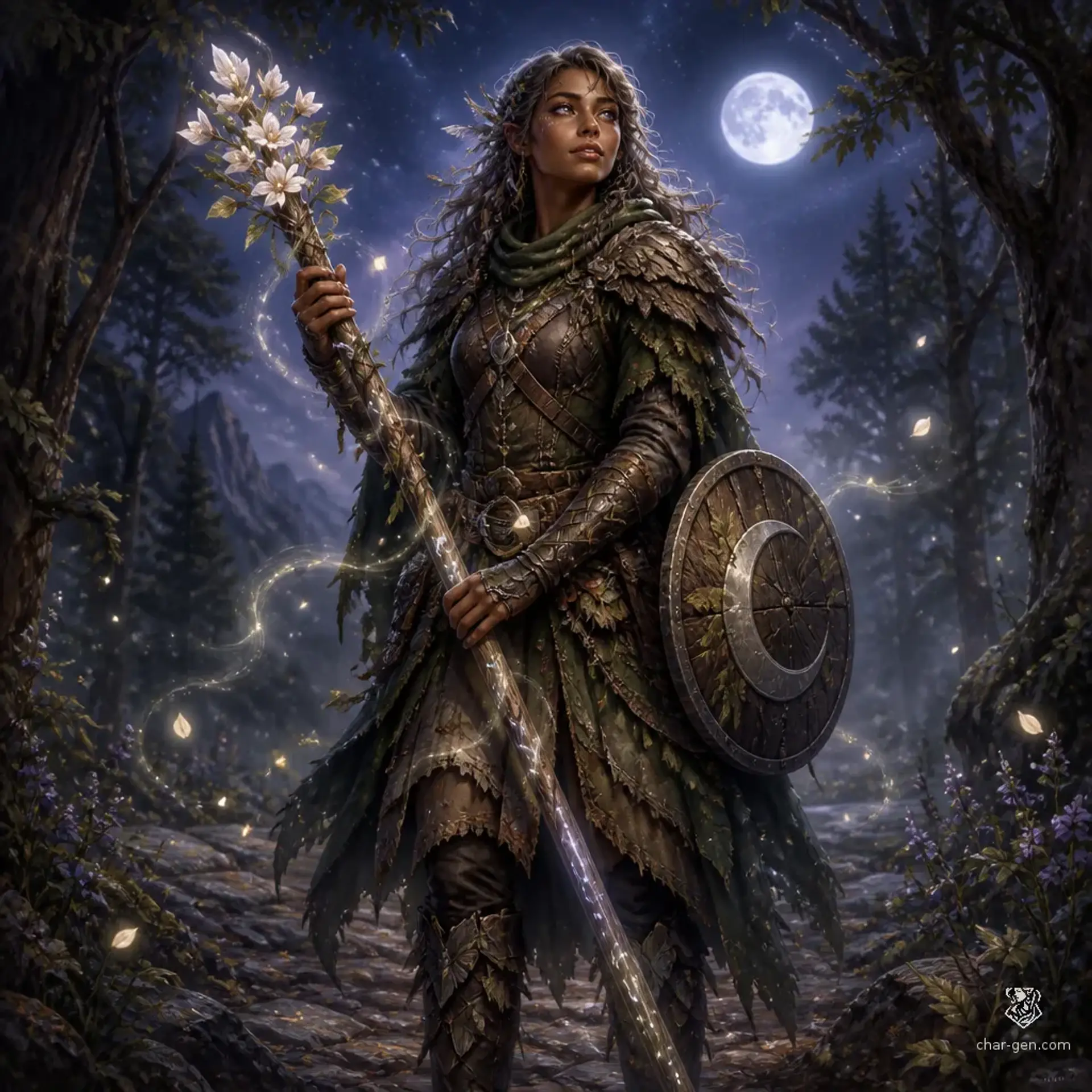 Aris Moonbloom - AI-generated fantasy Character