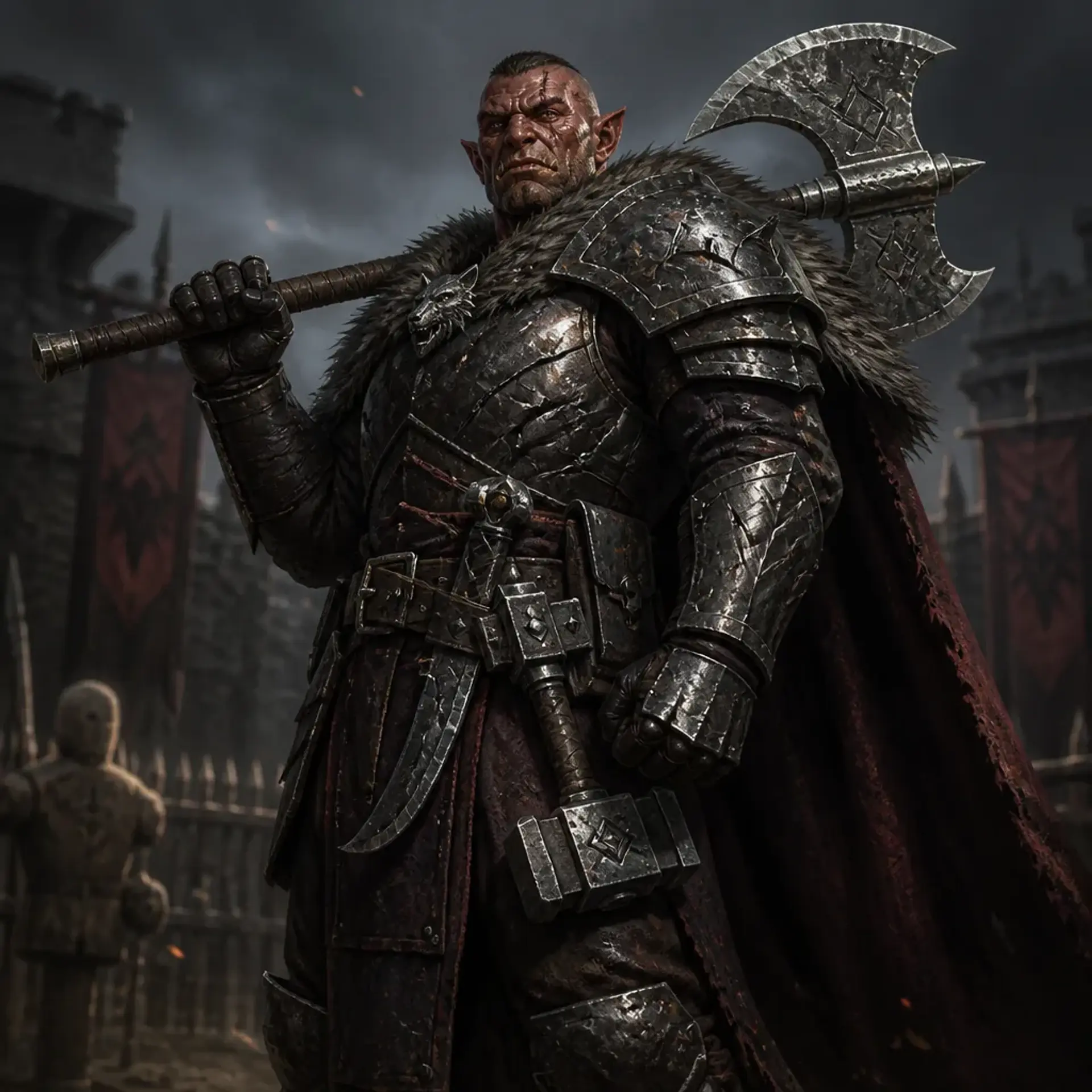 Gorrok Blood-Clasp - AI-generated fantasy Character