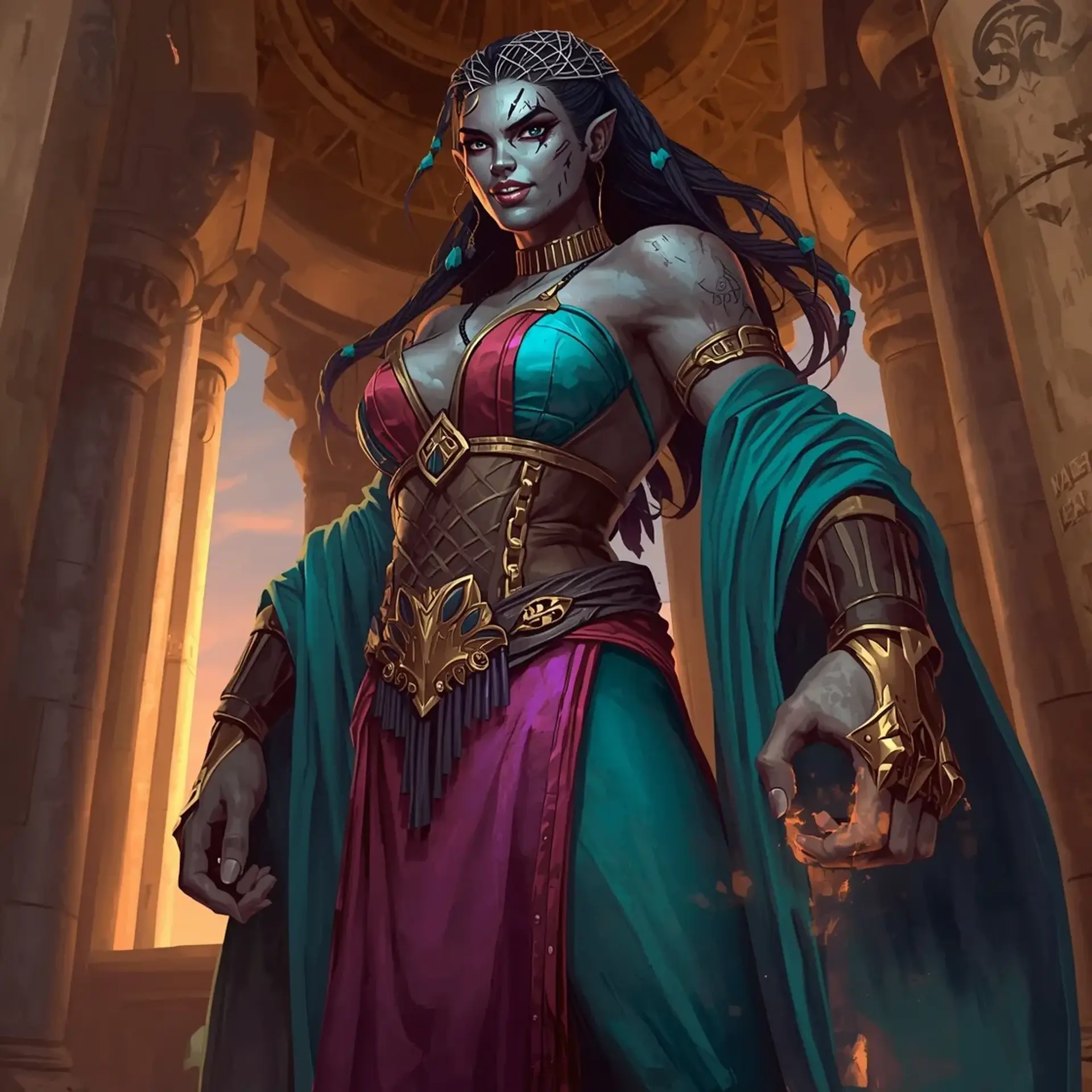Kira-Mar - AI-generated fantasy Character