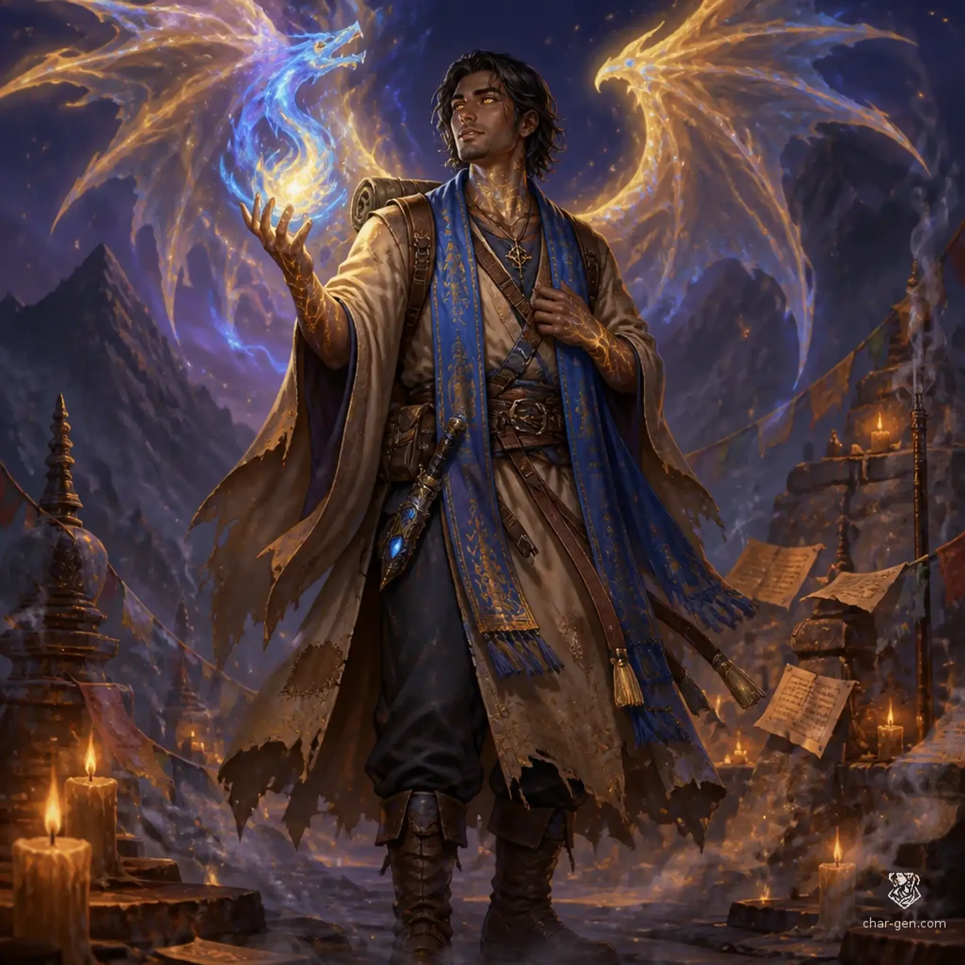 Mikheil Arveliani - AI-generated fantasy Character