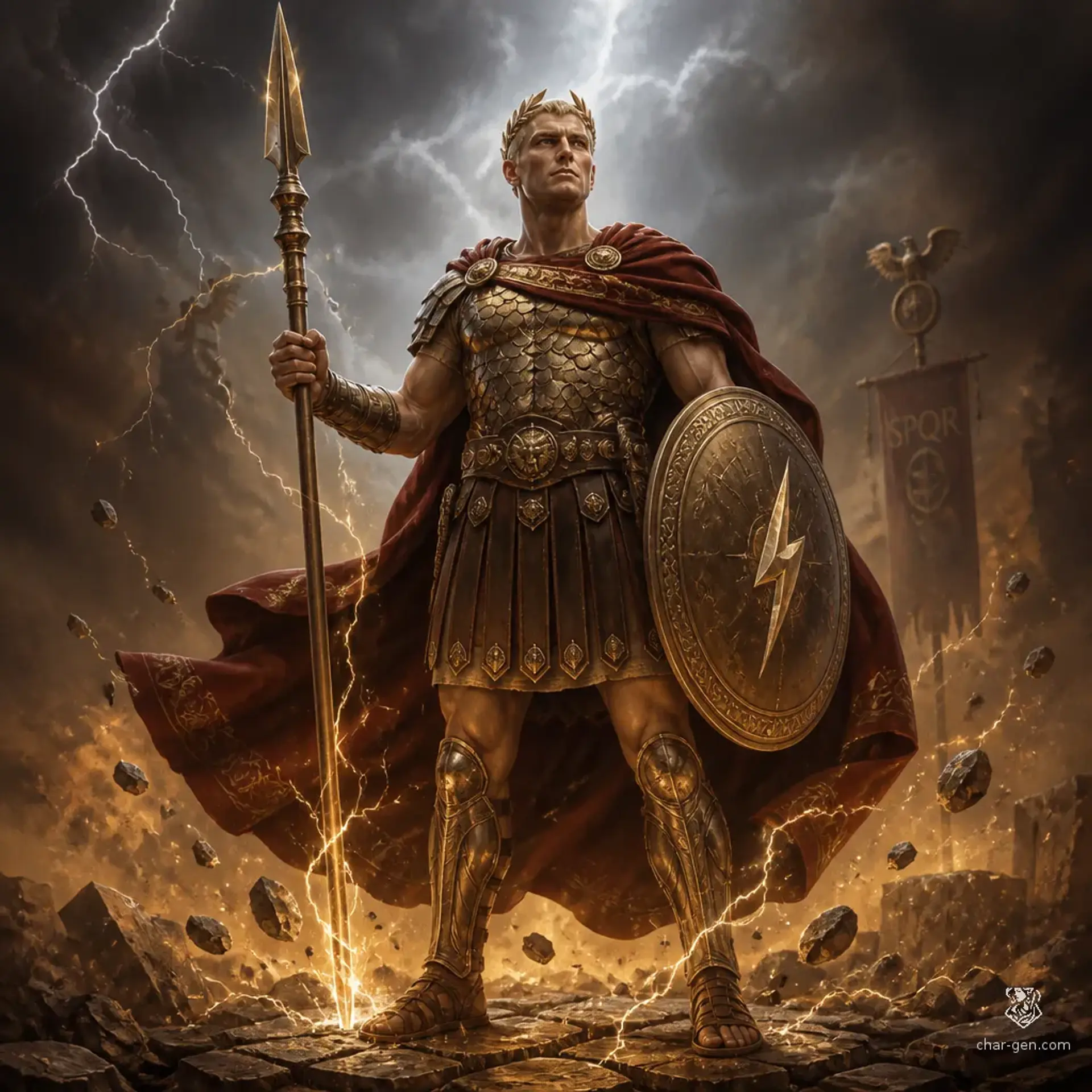 Jason Grace - AI-generated fantasy Character