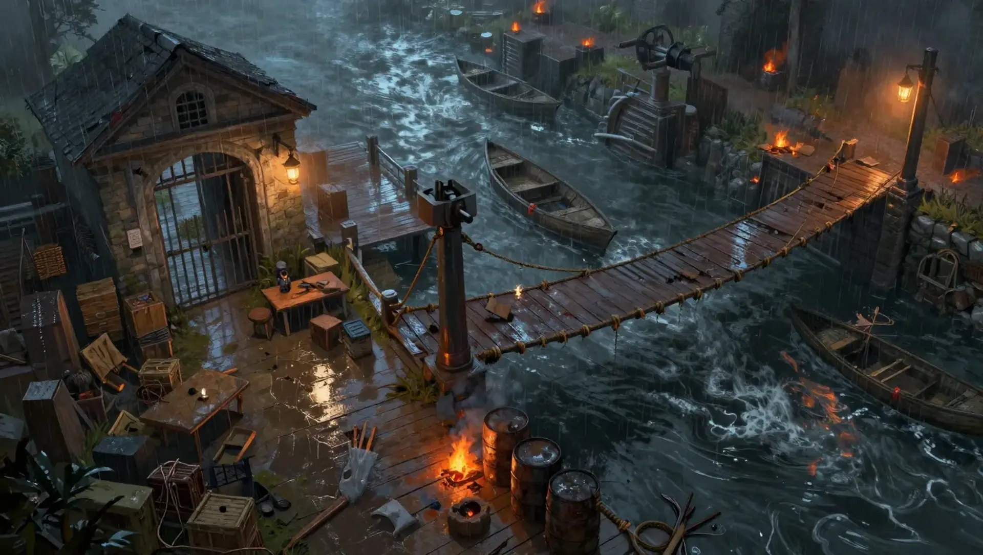 Save the Ferry Before They Torch It - AI-generated fantasy Encounter